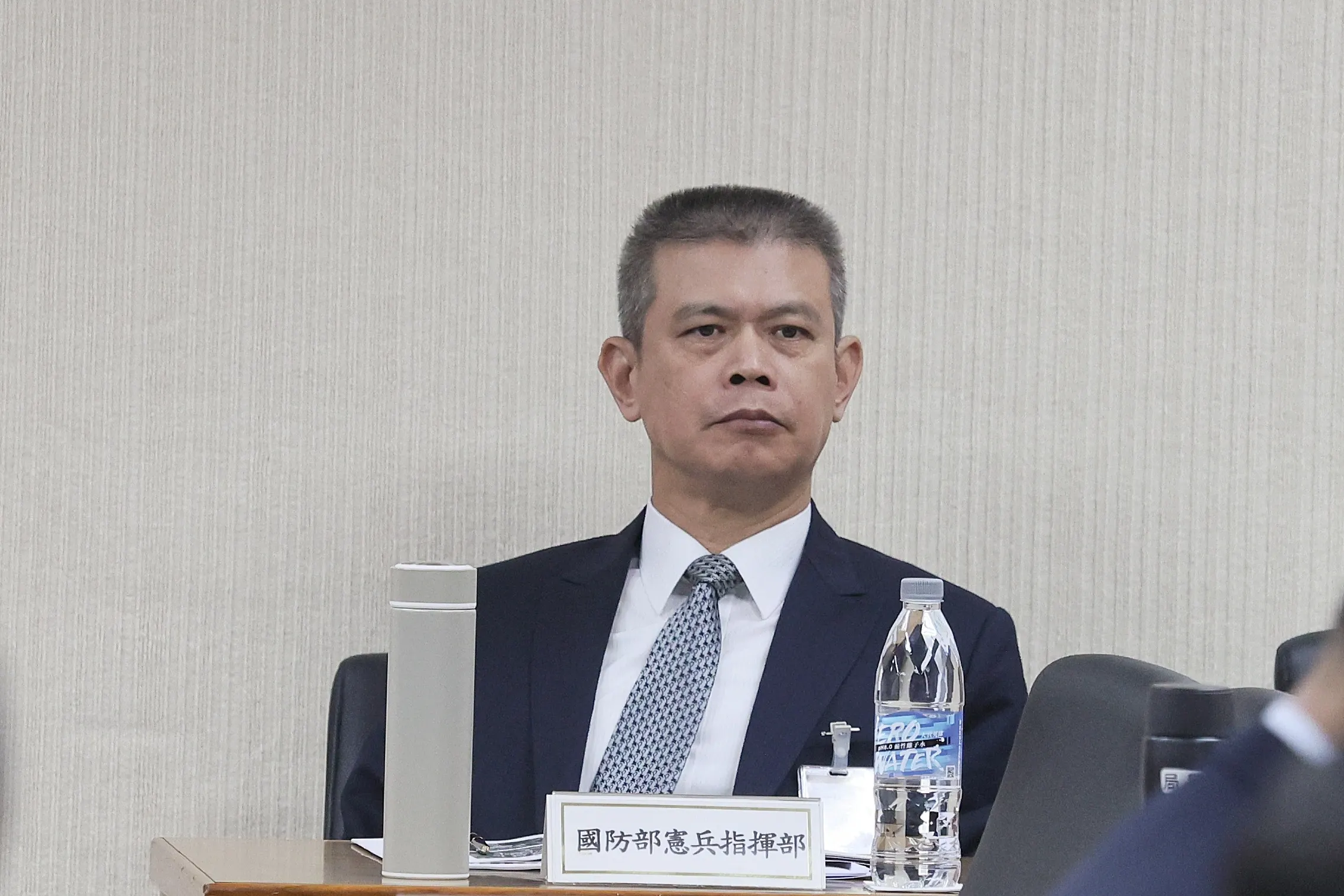 憲兵指揮部指揮官鄭禎祥。（柯承惠攝）