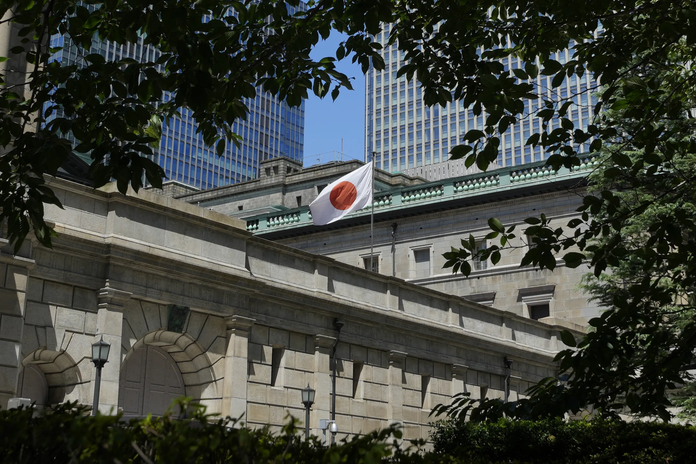 日本央行東京總部外觀。（資料照，美聯社）
