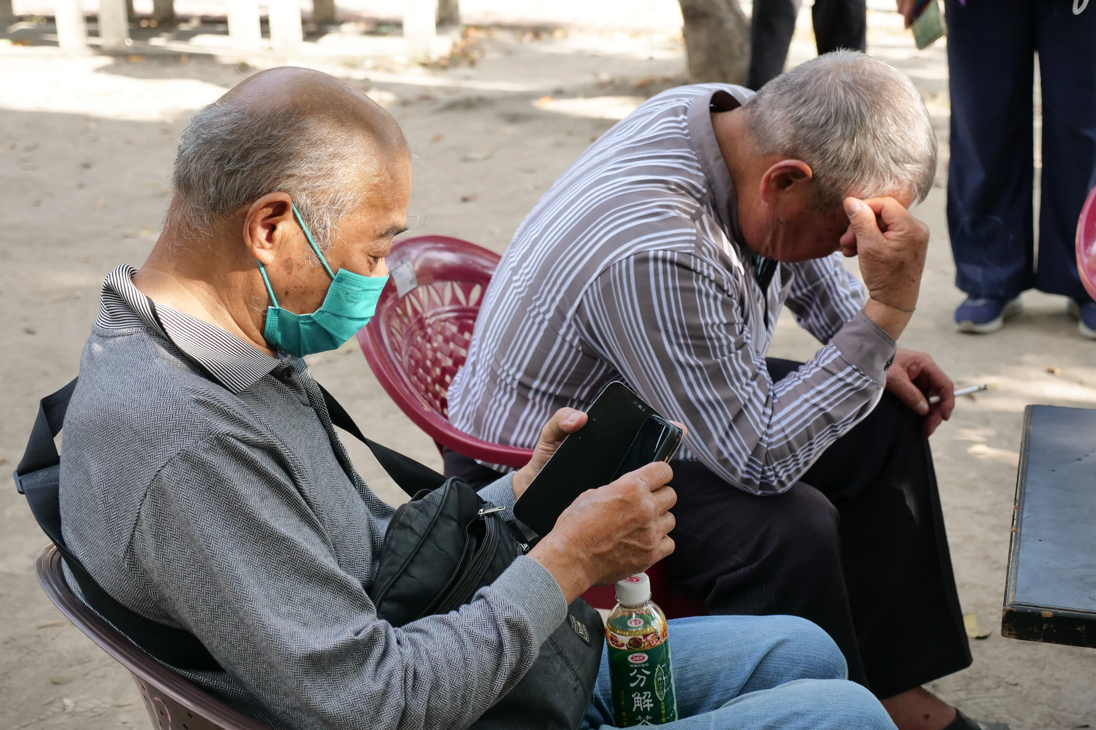 20240219-普惠金融專題，彰化溪州鄉「預約信託」單元，圖為當地的老人聚集。（蔡親傑攝）