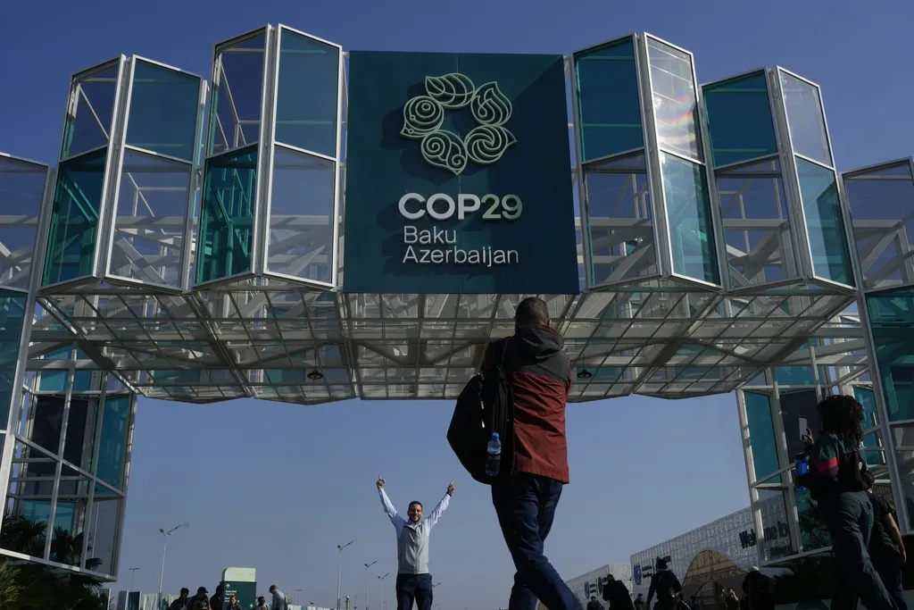 COP29聯合國氣候峰會。（AP）