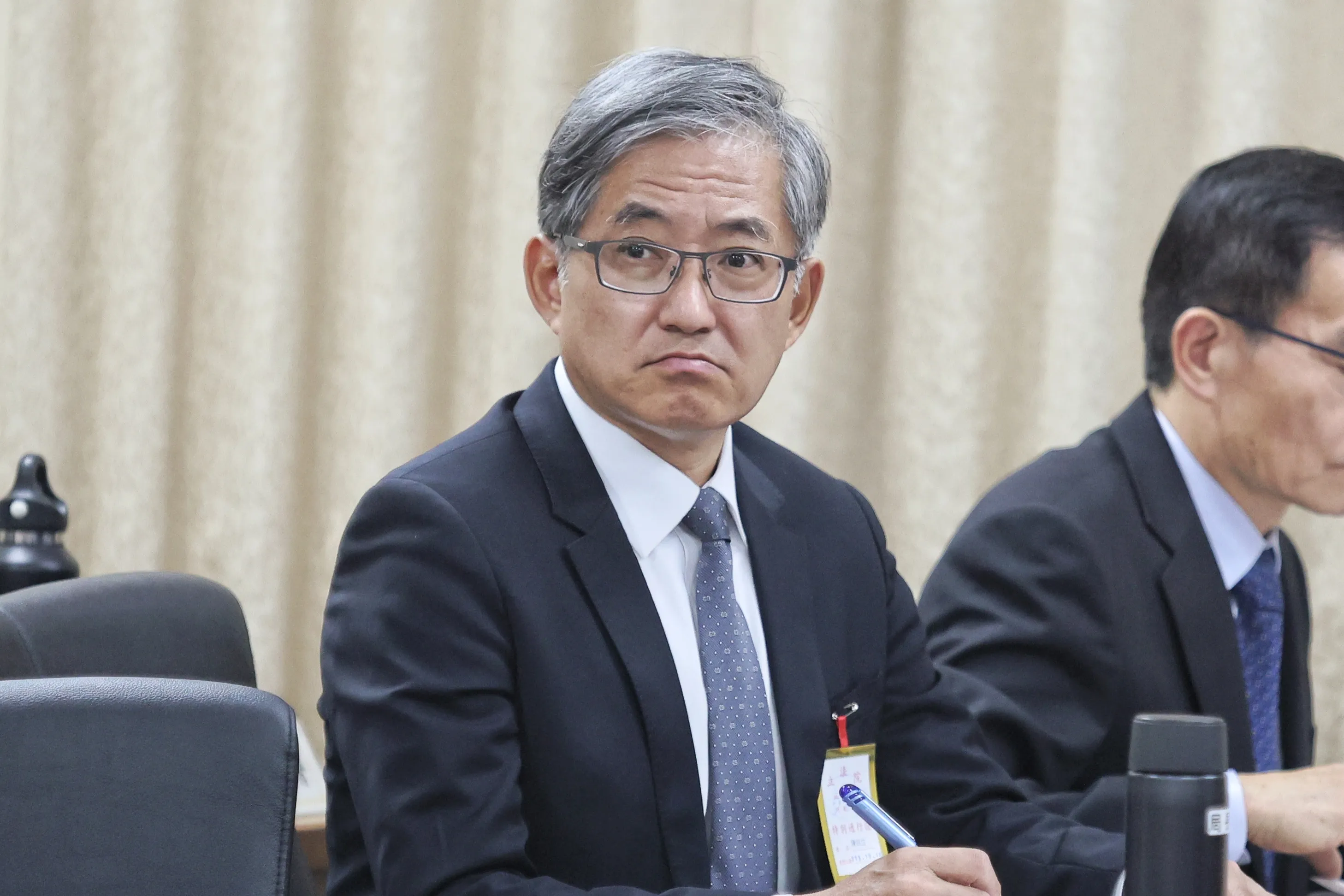 調査局長の陳白立（柯承惠撮影）