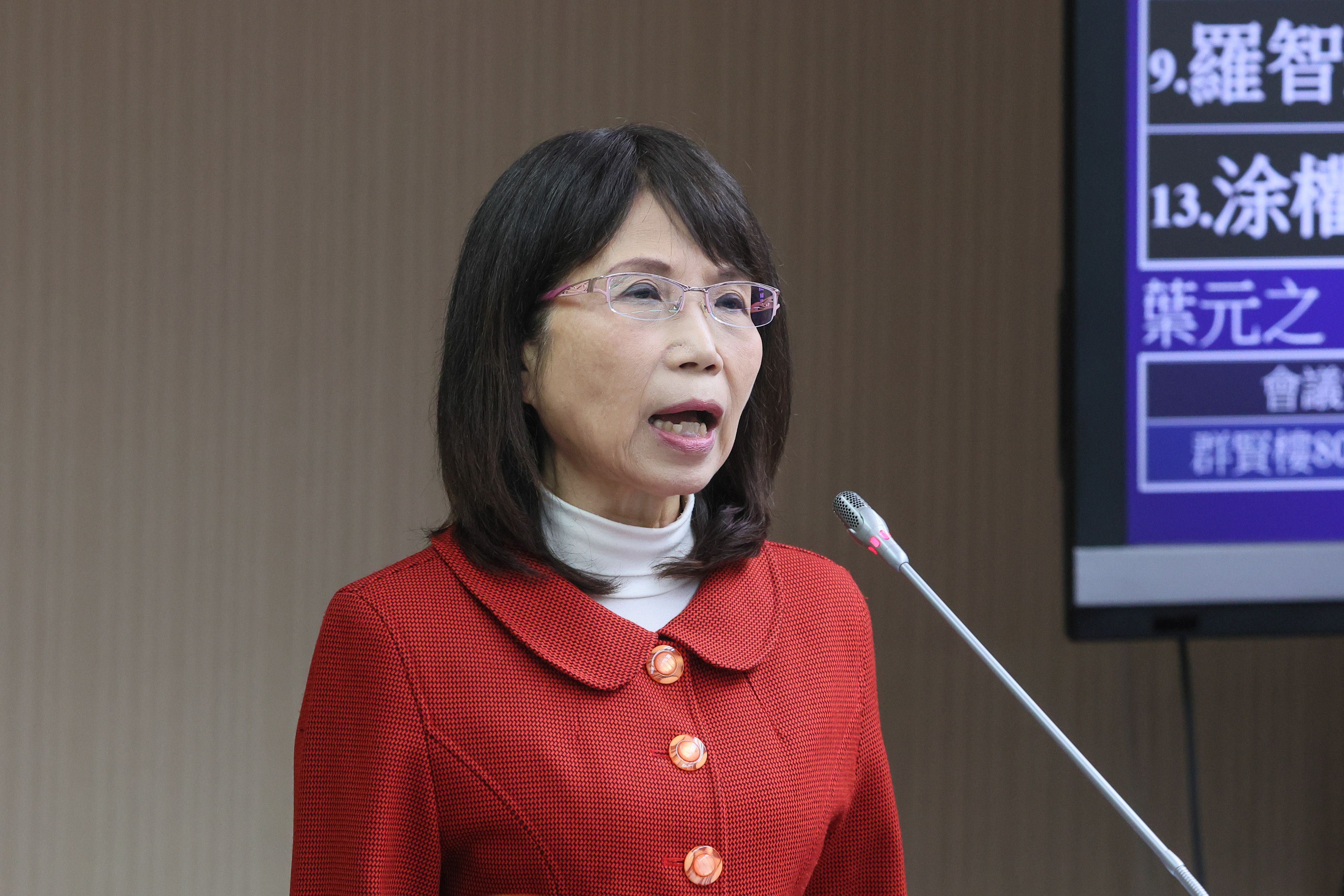 20241205-民眾黨立委陳昭姿5日出席衛環委員會審查「人工生殖法部分條文修正草案」。（顏麟宇攝）