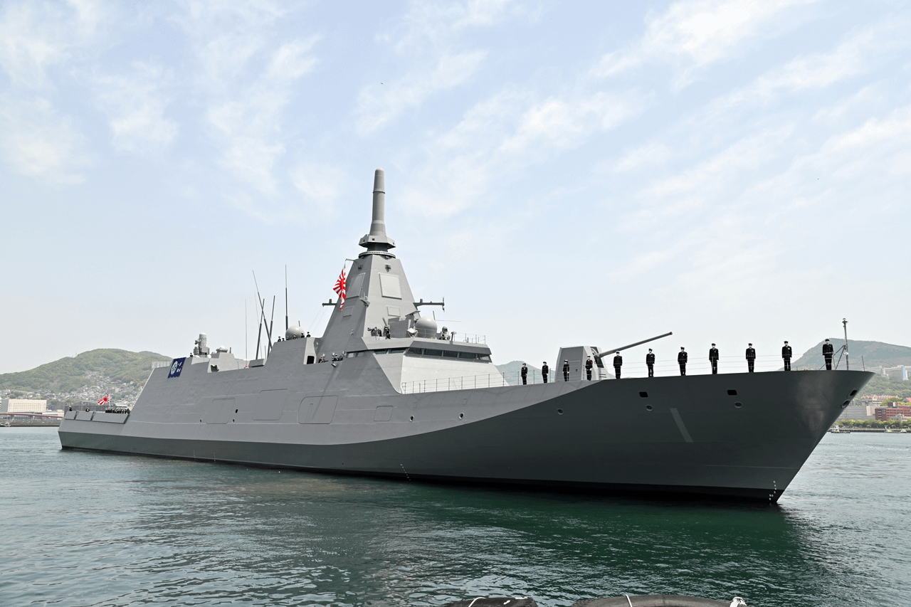 日本現役もがみ型同名護衛艦。（海上自衛隊より）