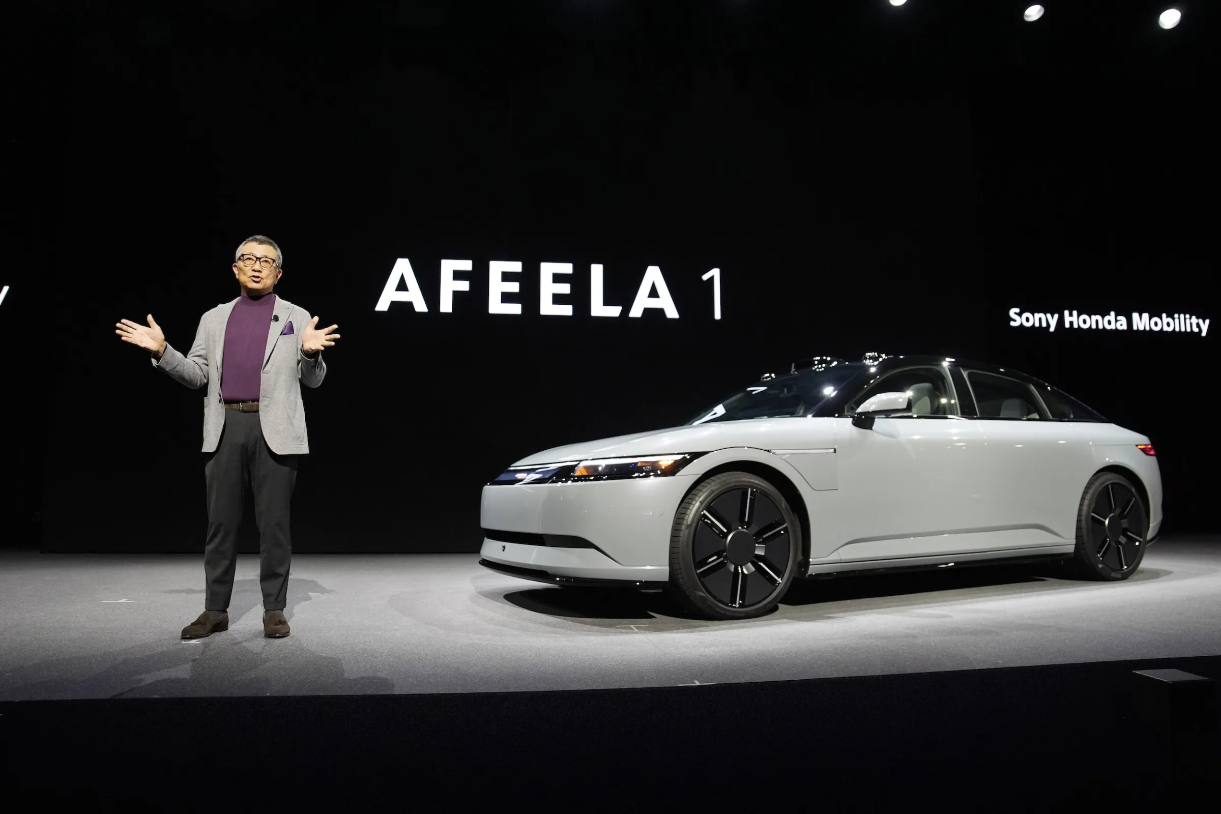 「索尼本田汽車」正在開發的電動車AFEELA。（美聯社）
