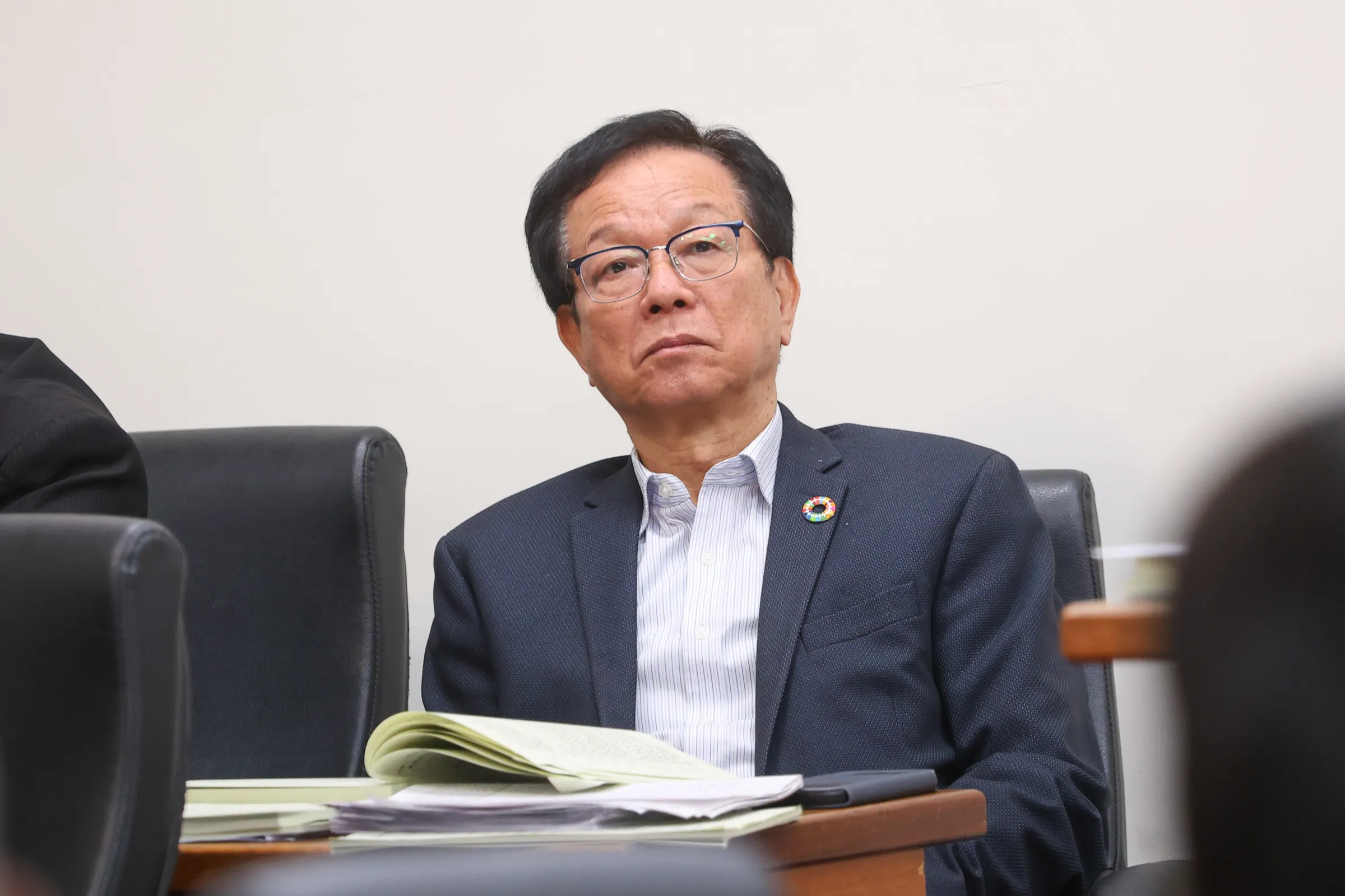 20250109-台糖董事長吳明昌9日出席經濟委員會 。（顏麟宇攝）