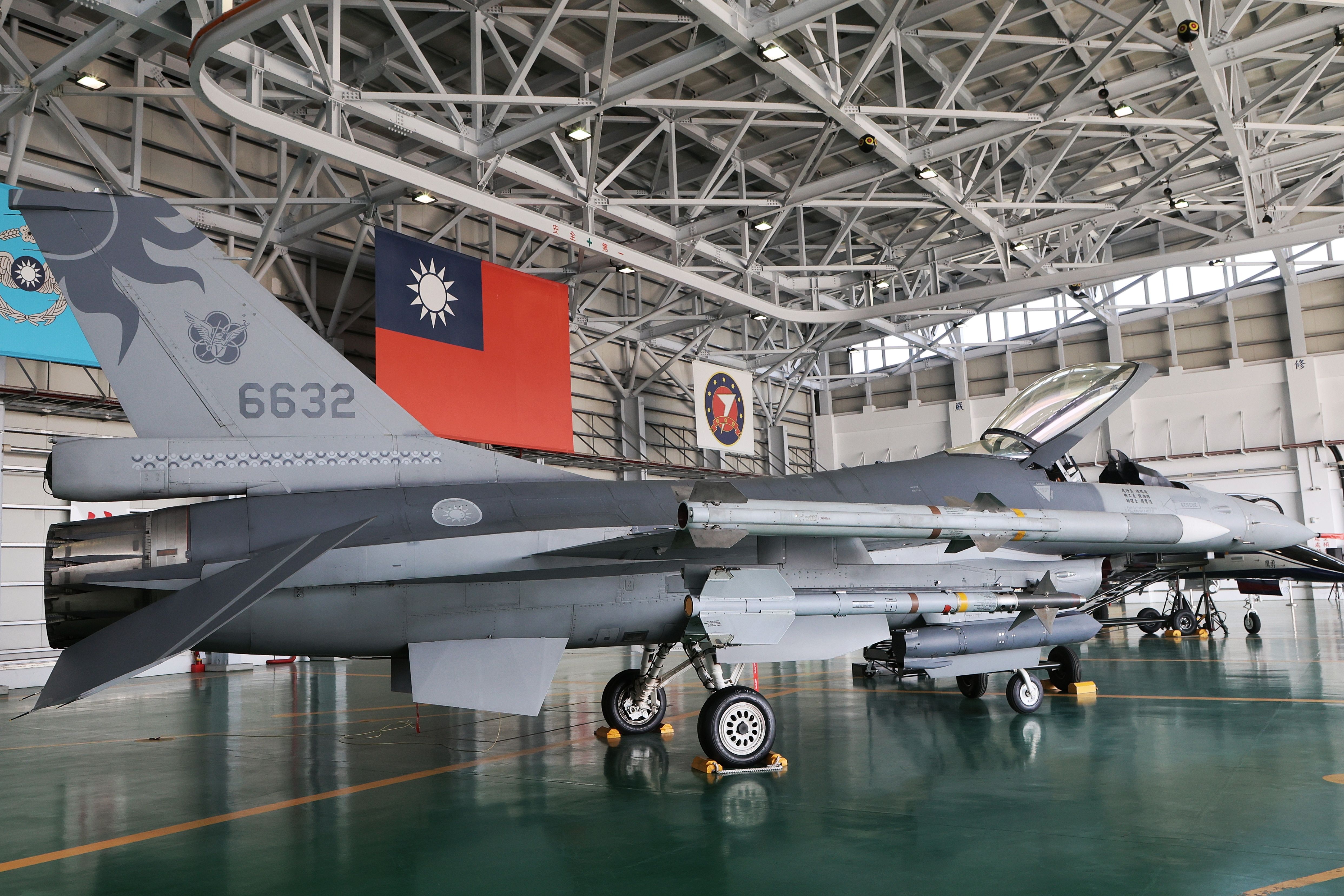 國軍F-16V 戰機。（柯承惠攝）
