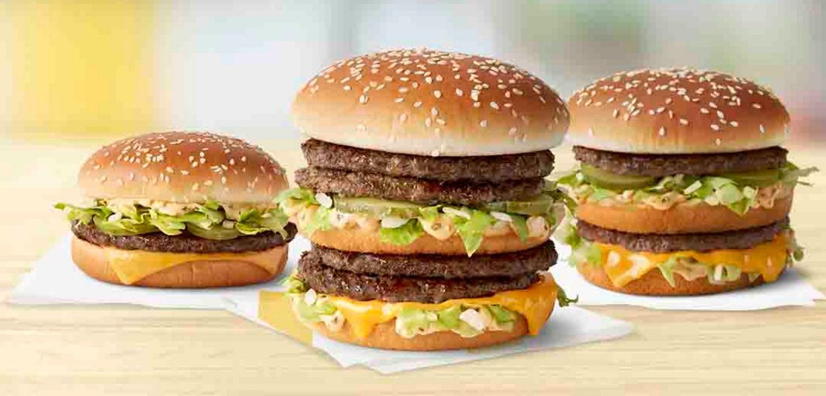 麥當勞最知名的產品之一：大麥克（Big Mac）。（翻攝自麥當勞官網）