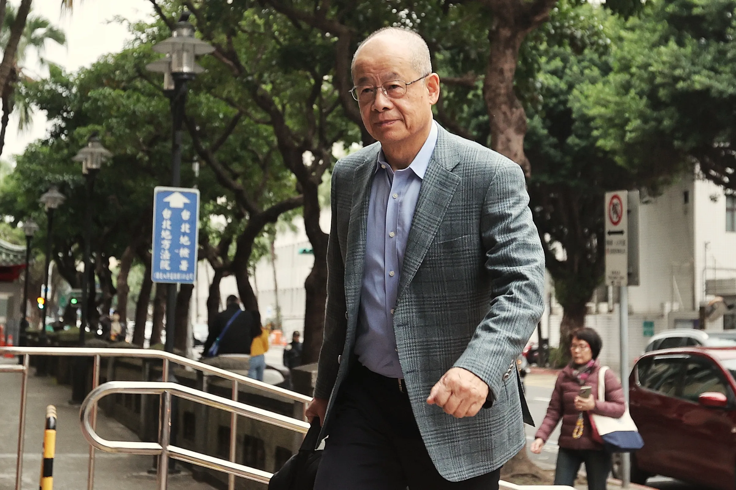 20250109-台灣高等法院9日開庭審理高虹安與陳時奮（見圖）誣告案。（柯承惠攝）