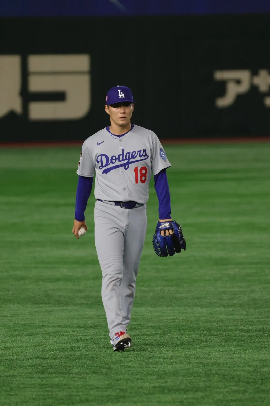 道奇隊日籍投手山本由伸。（陳志豪攝）