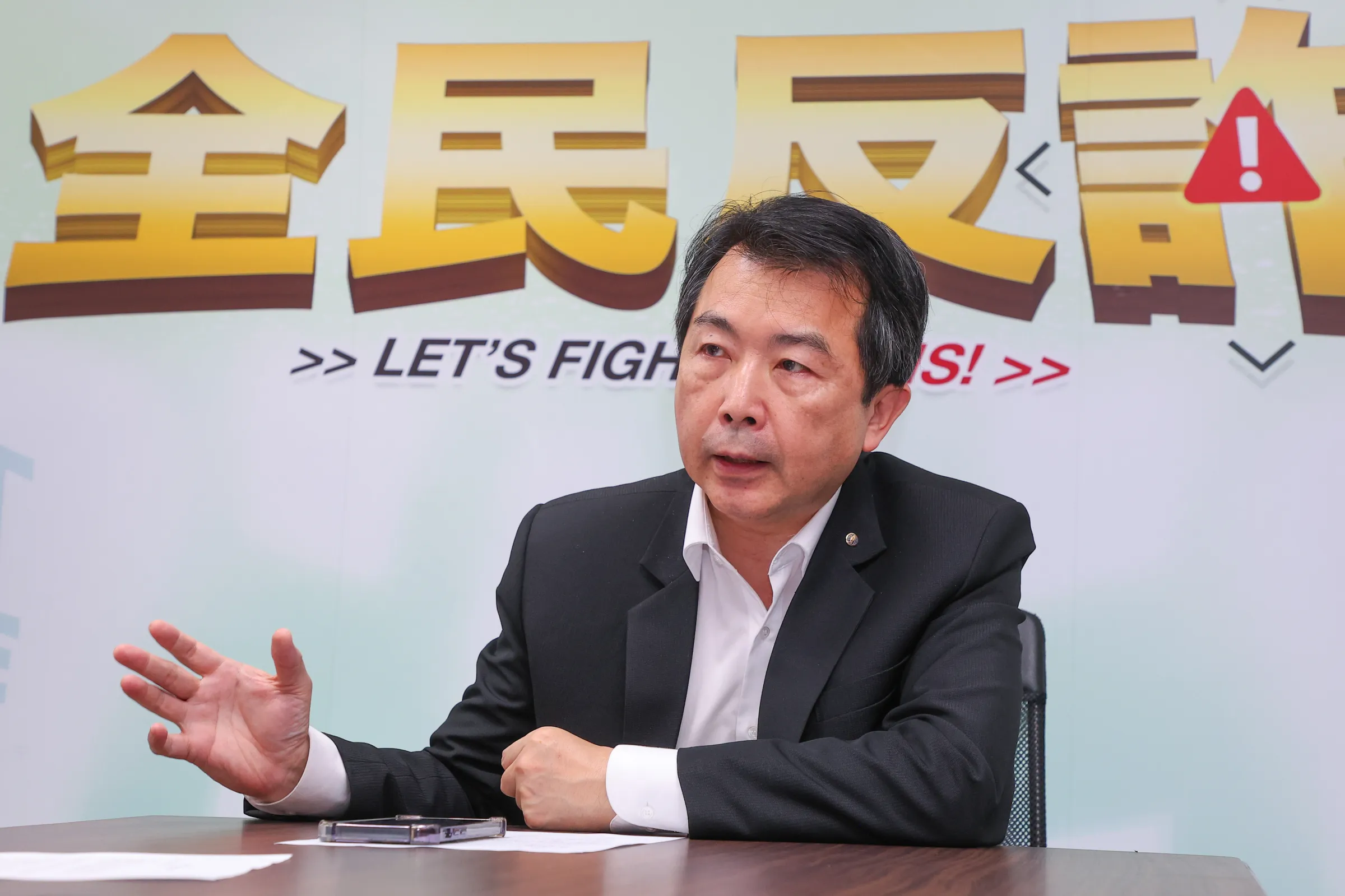 20250411-警政署刑事警察局預防科長林書立專訪。（顏麟宇攝）