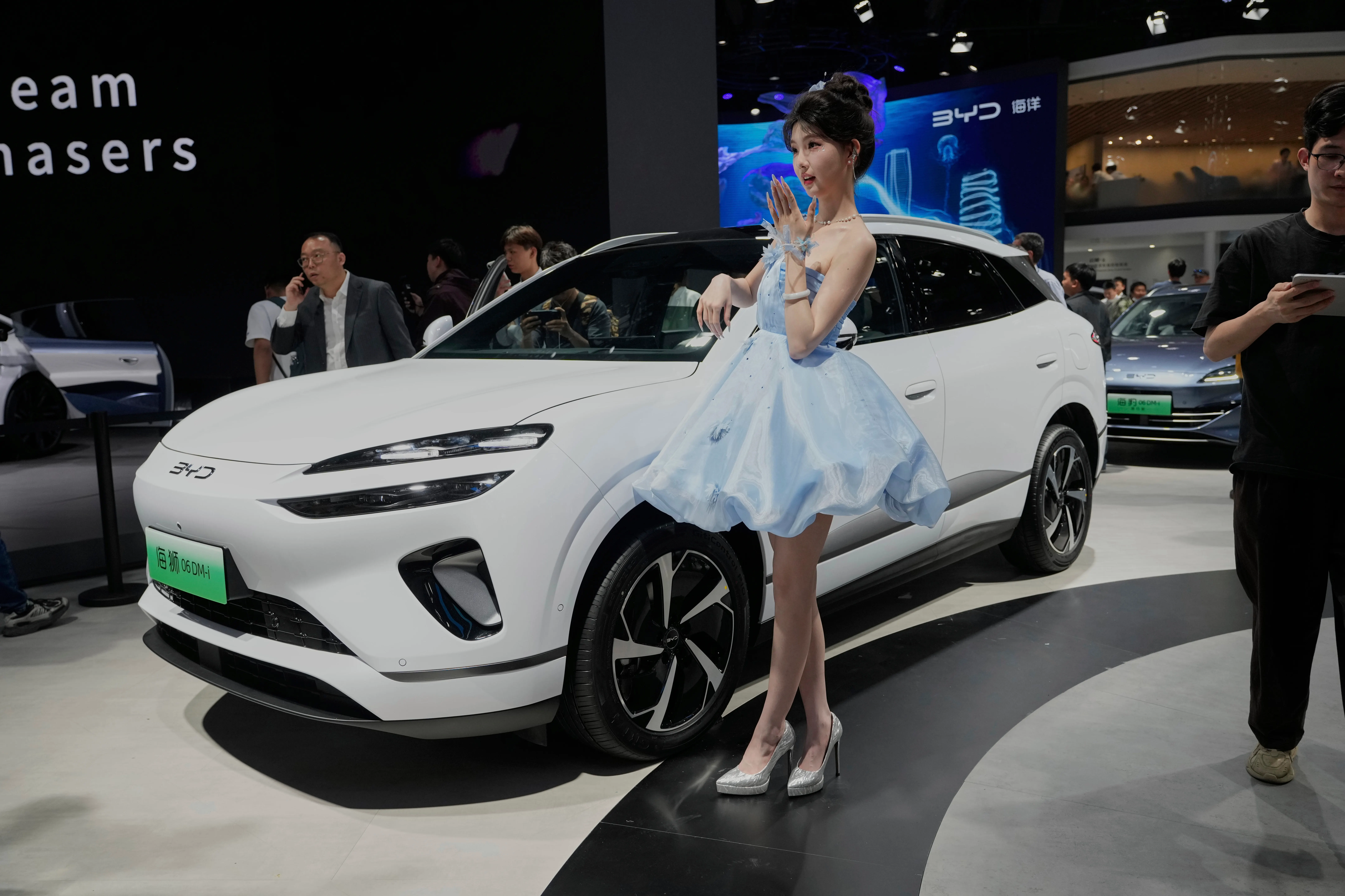 中国電動車、比亜迪。（美聯社）