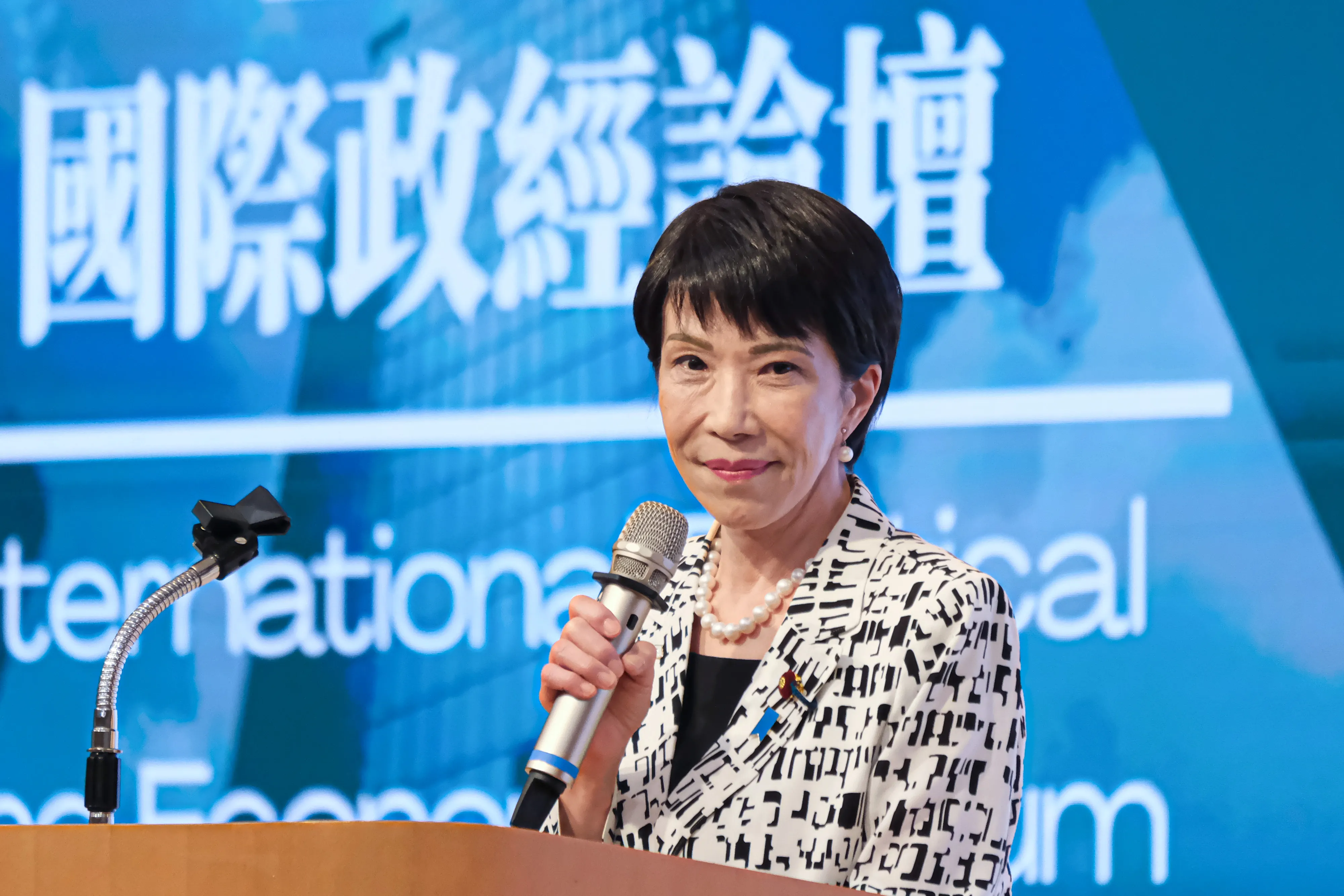 臺灣訪問時の高市早苗（劉偉宏攝）