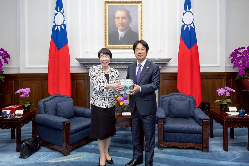 頼清徳総統が28日午後「日本前経済安全保障担当大臣高市早苗衆議院議員一行」と面会。（総統府公式サイトより）