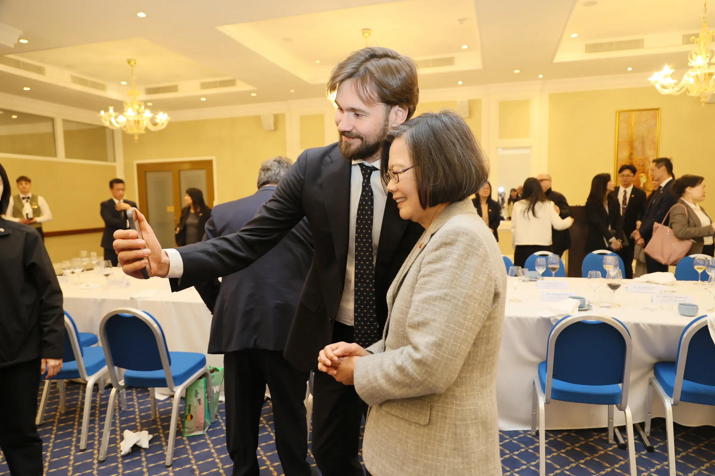 20250512-蔡英文前総統が欧州・リトアニアを訪問。（蔡英文氏の事務所提供）