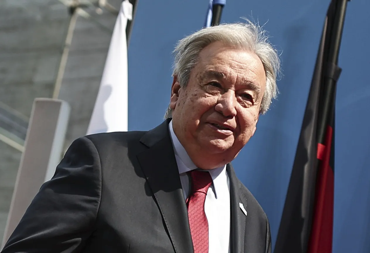 聯合國秘書長古特雷斯（Antonio Guterres）。（美聯社）