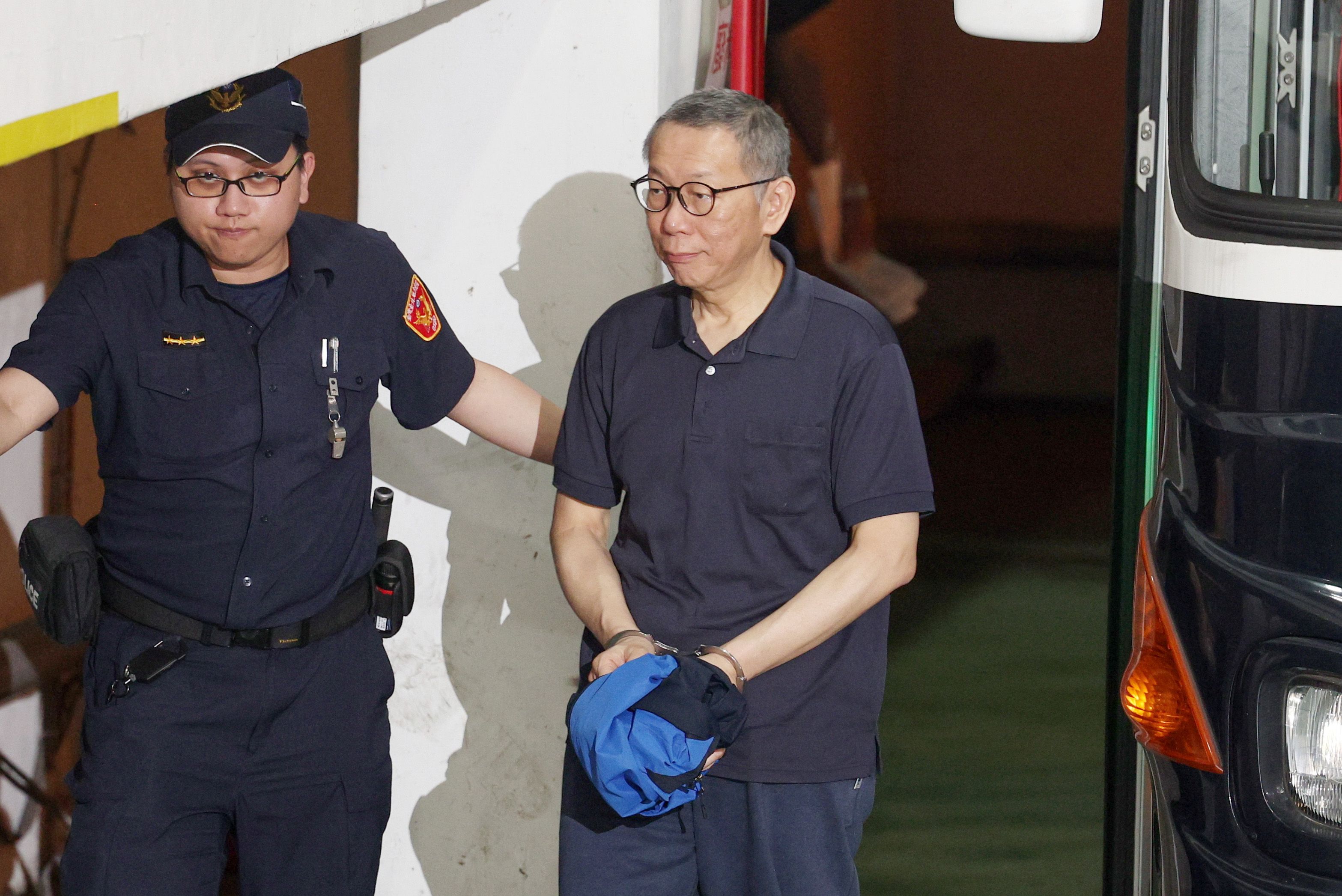 20250515-前民衆党主席柯文哲、裁判出席。（顏麟宇撮）