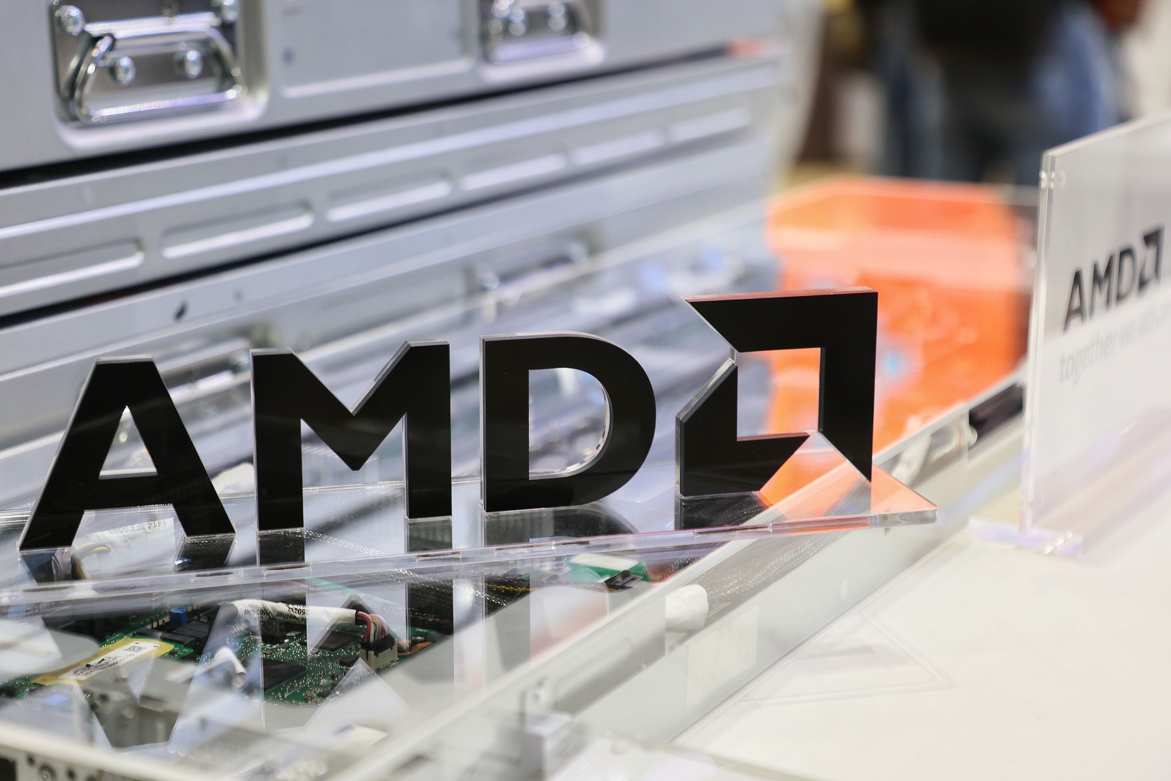 AMD（ 超微）。（柯承惠攝）