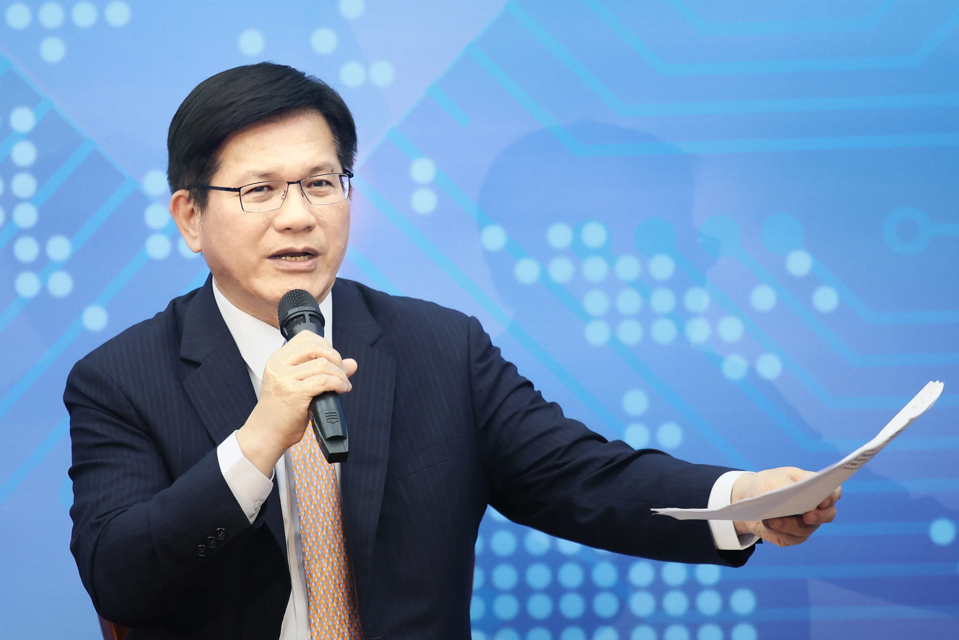 20250521-外交部長林佳龍21日出席媒體茶敘活動。（柯承惠攝）