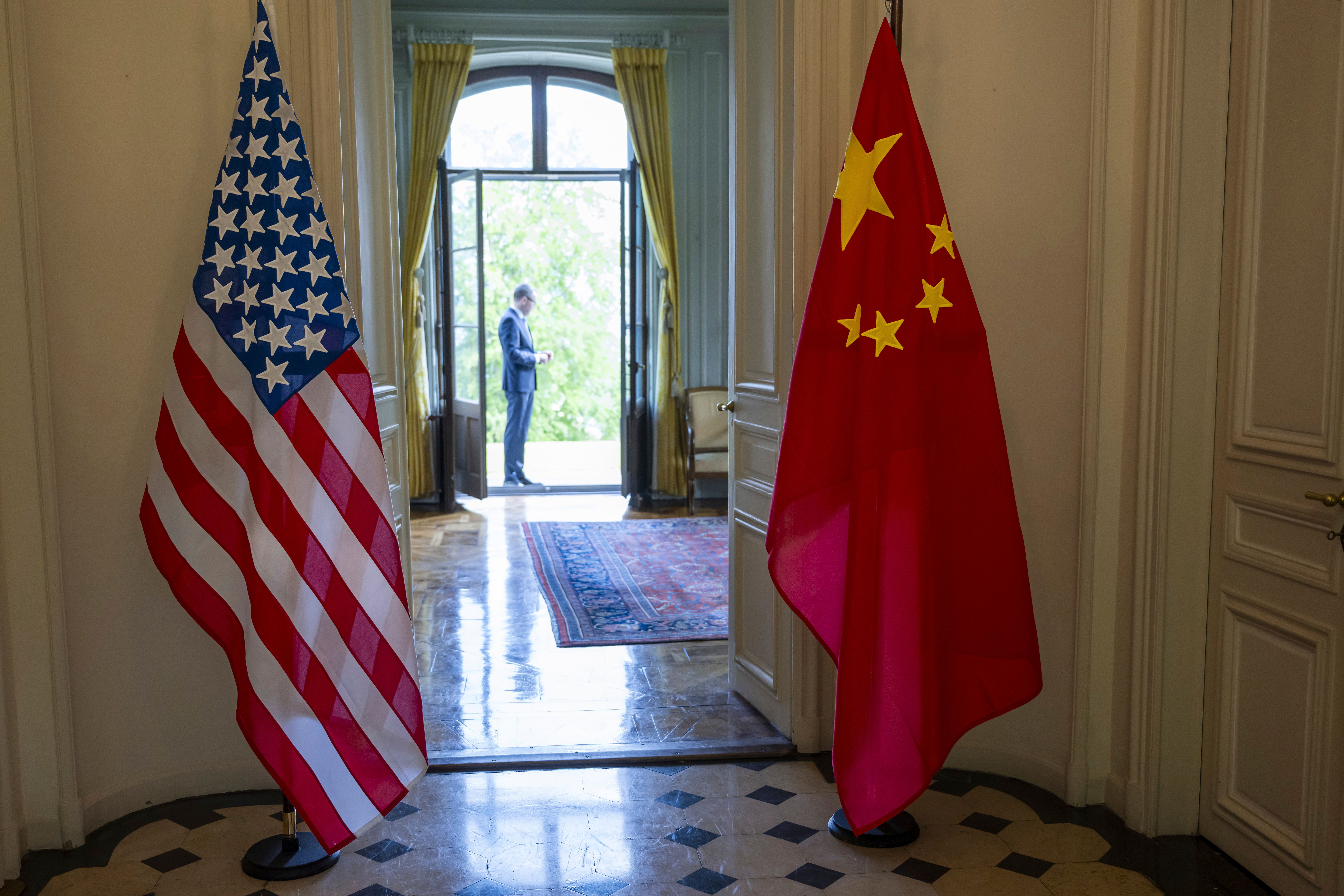 美國與中國2025年5月在瑞士日內瓦舉行貿易談判。（美聯社）