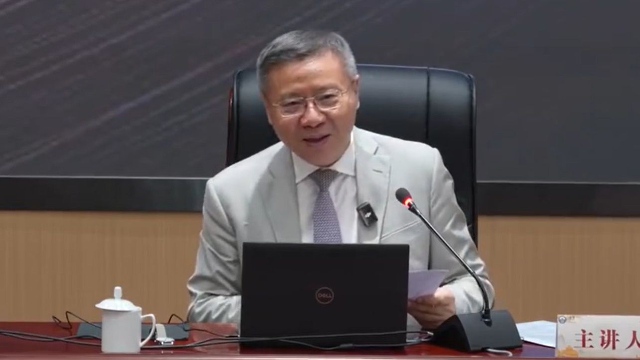 上海復旦大學教授張維為有「習近平國師」之稱。（圖／翻攝自微博／張維為道來）