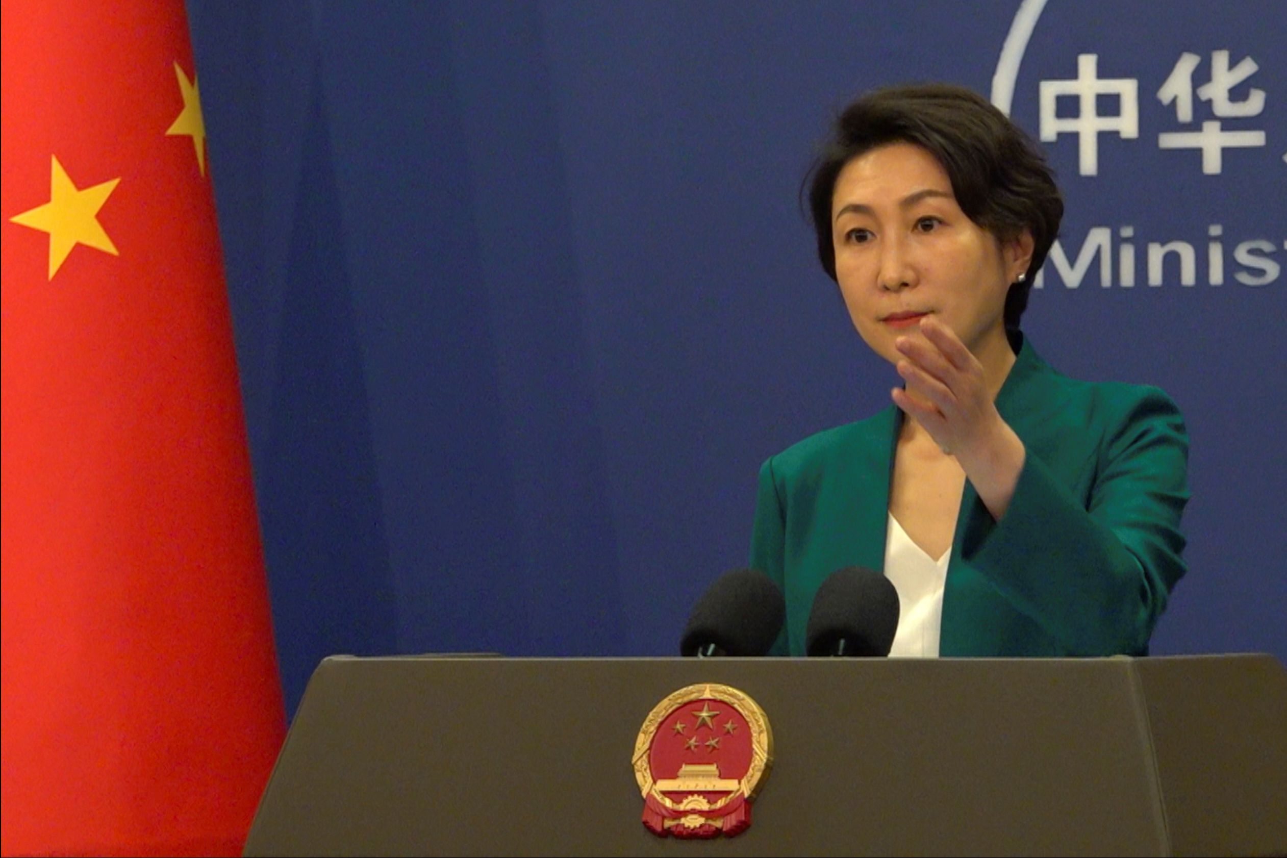 中國外交部發言人毛寧。（AP）