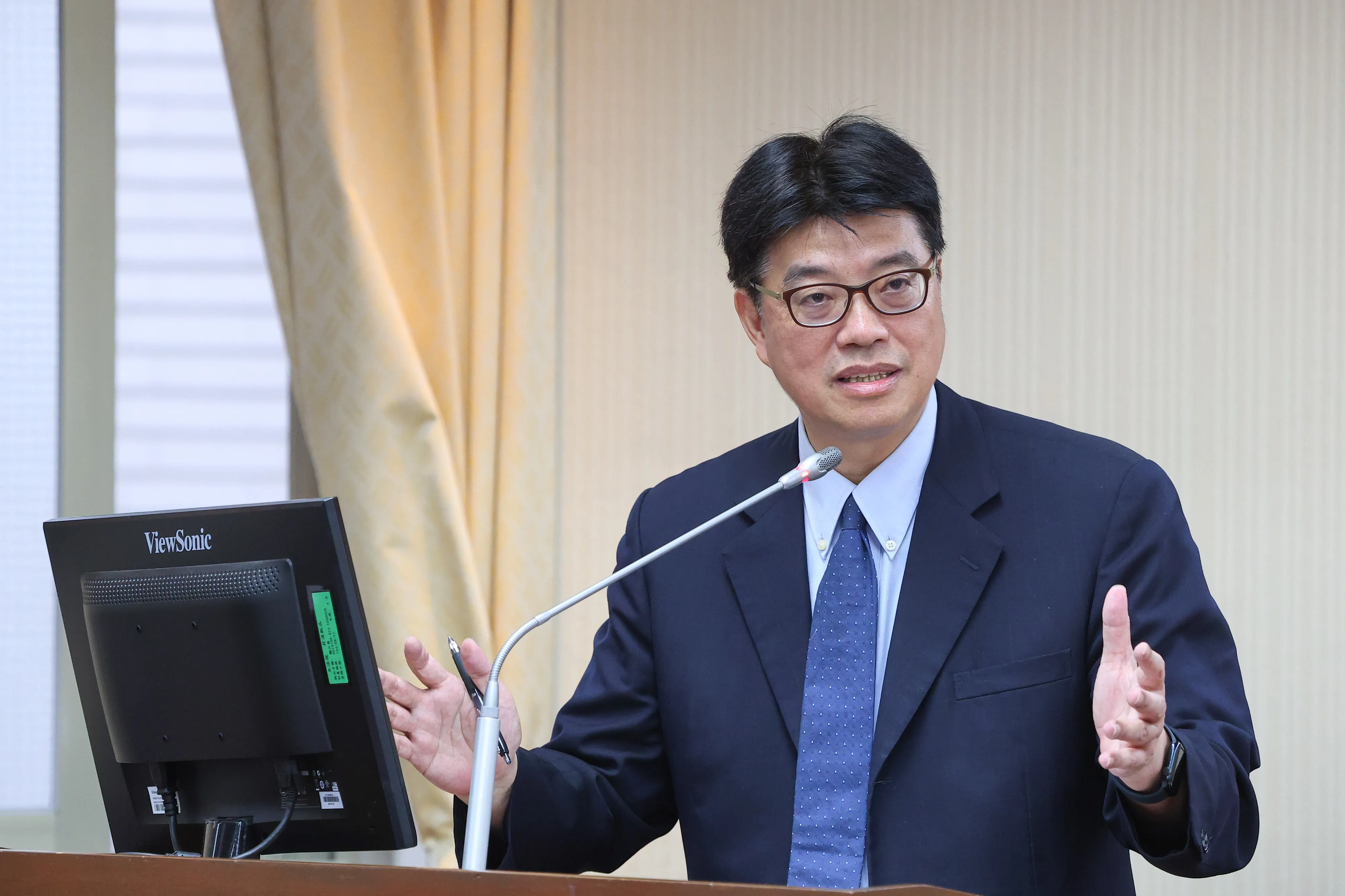 20250529-陸委會主委邱垂正29日於內政委員會備詢。（顏麟宇攝）