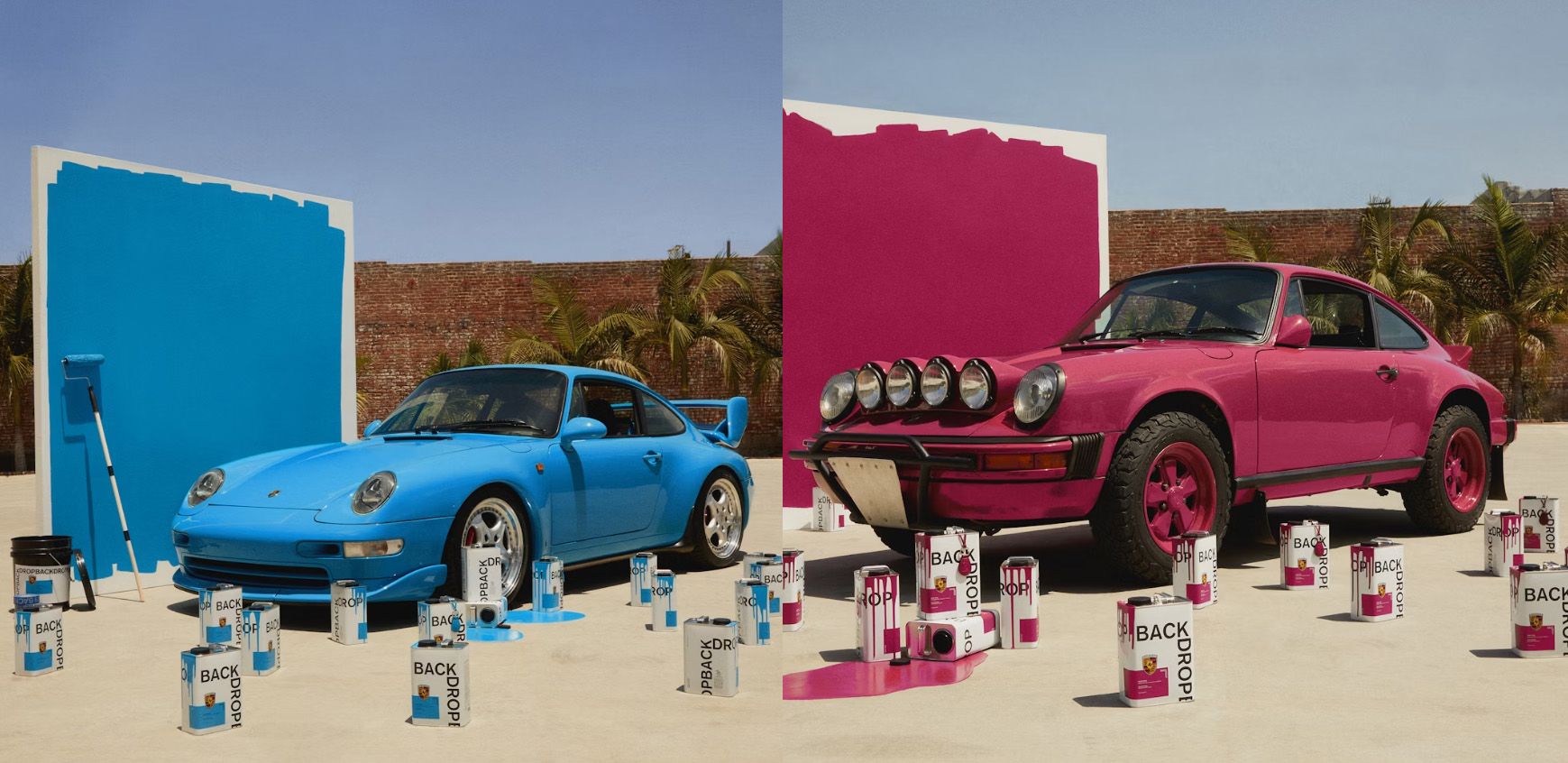 里維耶拉藍（左）曾在911、928、968…等多款知名超跑大放異彩，紅寶石星曾出現在911、928、944等經典車款上。