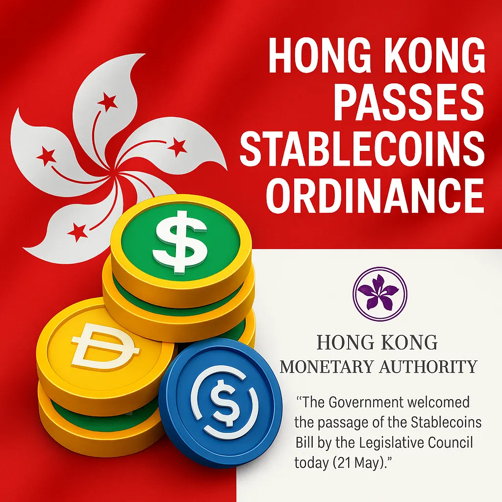 香港政府5月30日正式憲報《穩定幣條例》，成為亞洲第一個明文准許發行穩定幣。(圖片由ChatGPT生成)