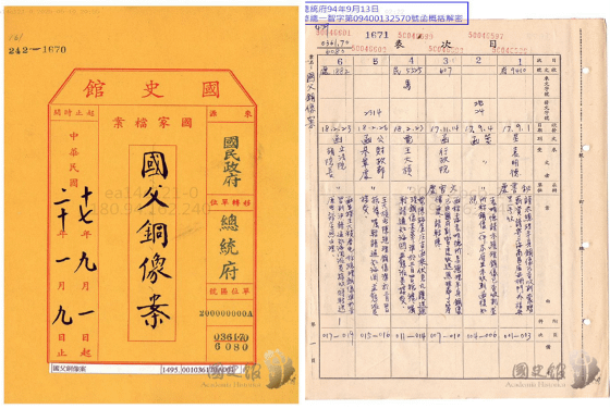 20250604-四尊銅像資料。（林丹生提供）