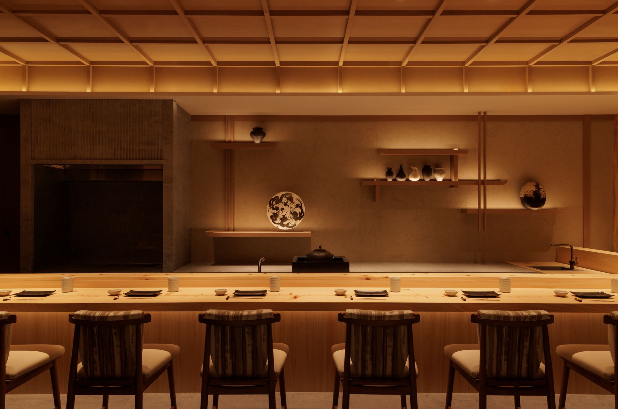 臺北嘉佩樂酒店 Mizue - 板前坐席(圖片提供：臺北嘉佩樂酒店)