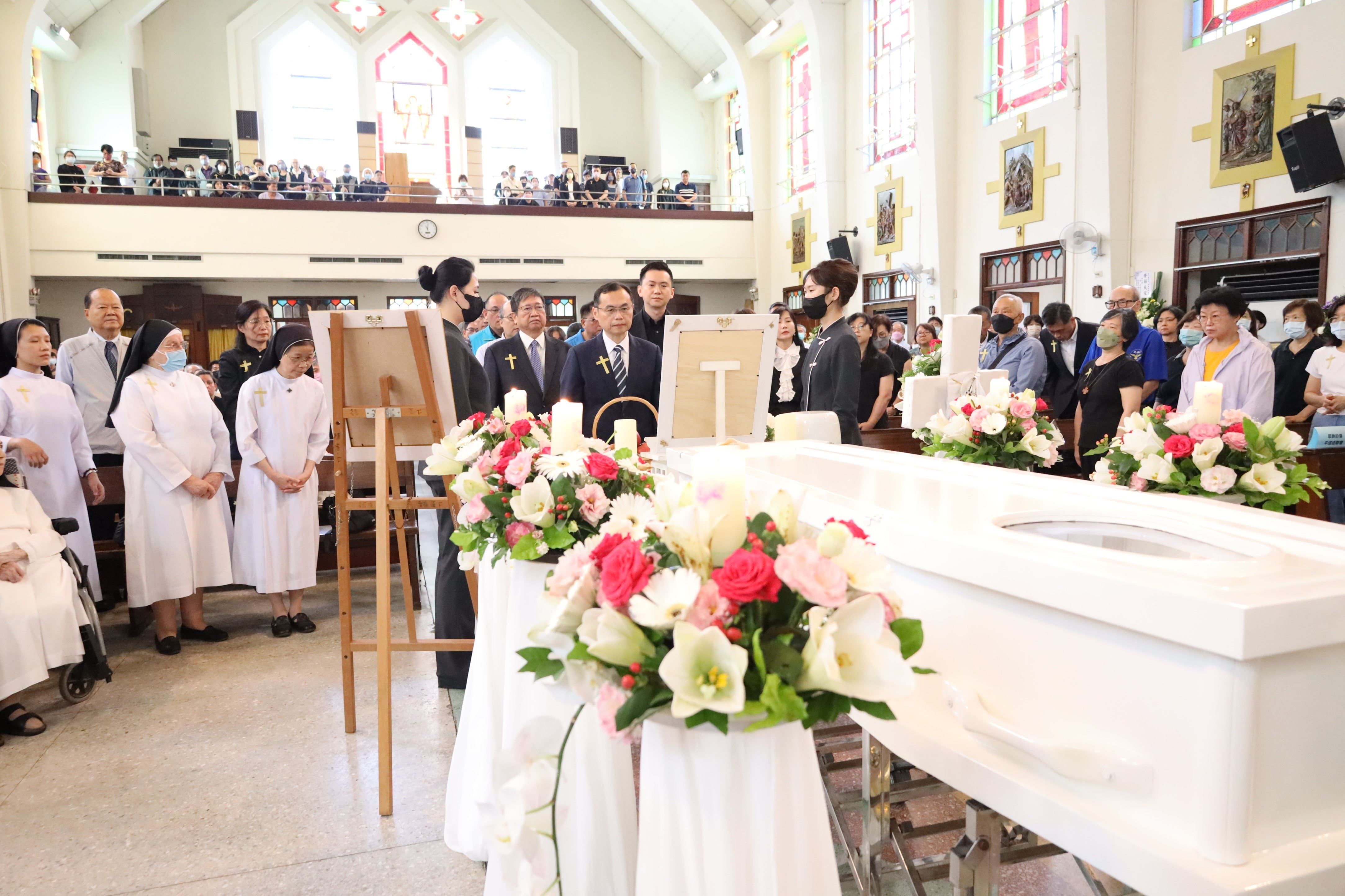 來台傳教超過60年的修女趙秀容（趙姆姆）5月30日辭世，6日於新竹市聖母聖心主教座堂舉行殯葬彌撒暨告別禮。（圖／新竹縣政府提供）