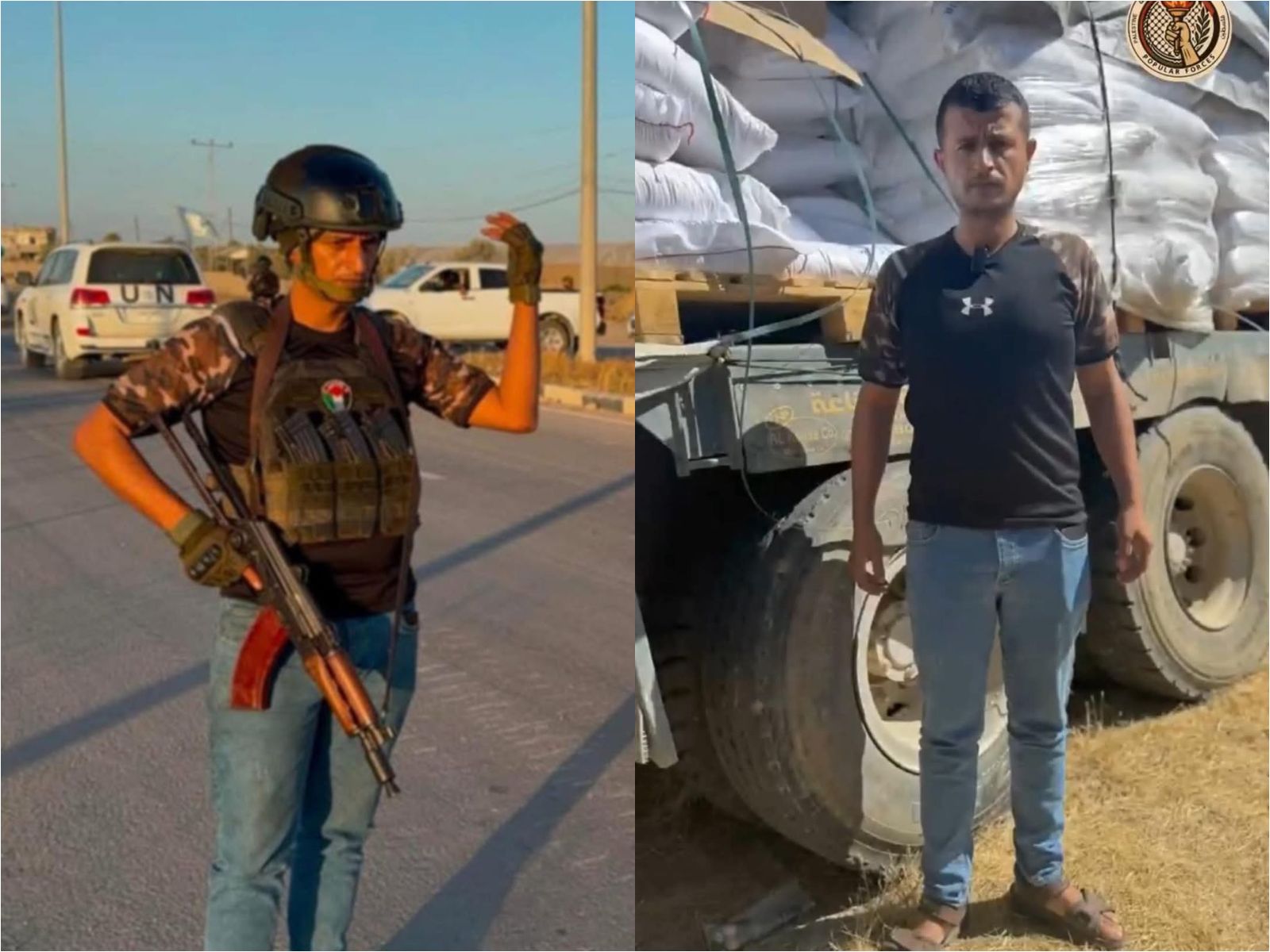 疑似是以色列扶持的民兵領袖沙巴布（Yasser Abu Shabab）。（翻攝自X粉專）