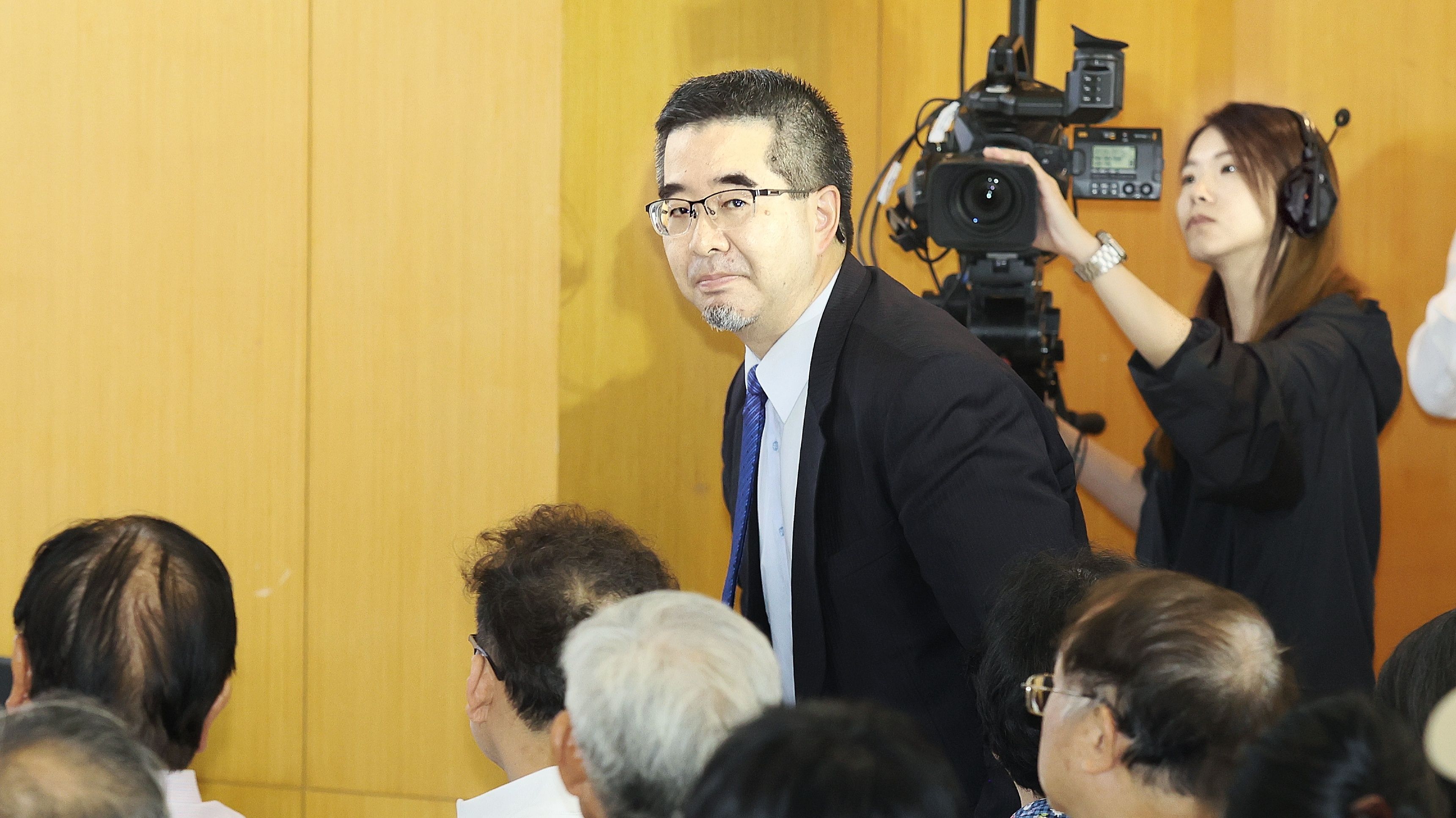 20250611-馬英九文教基金會執行長蕭旭岑11日出席「黨外在野大聯盟」成立大會。（柯承惠攝）