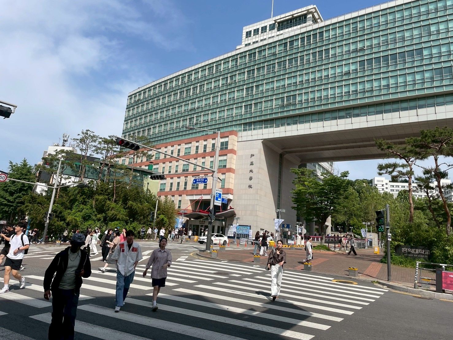 2025年6月，韓國首爾的弘益大學。（吳辰君攝）