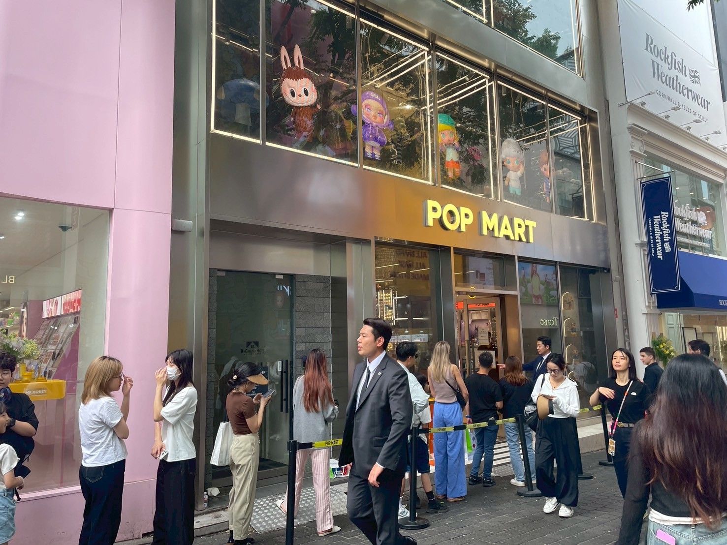 2025年6月，韓國首爾的泡泡瑪特專賣店。（吳辰君攝）