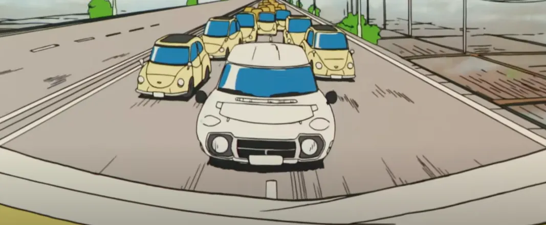 Toyota 2000GT 的出色讓它多次躍上大螢幕，動畫電影蠟筆小新劇場版