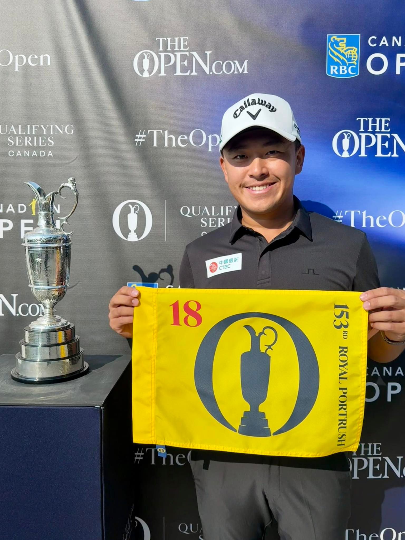 對於即將參加「英國公開賽」，中國信託贊助的男子高球好手俞俊安表示不會給自己太多壓力，將做好日常準備、全力以赴。(圖/俞俊安經紀人提供)