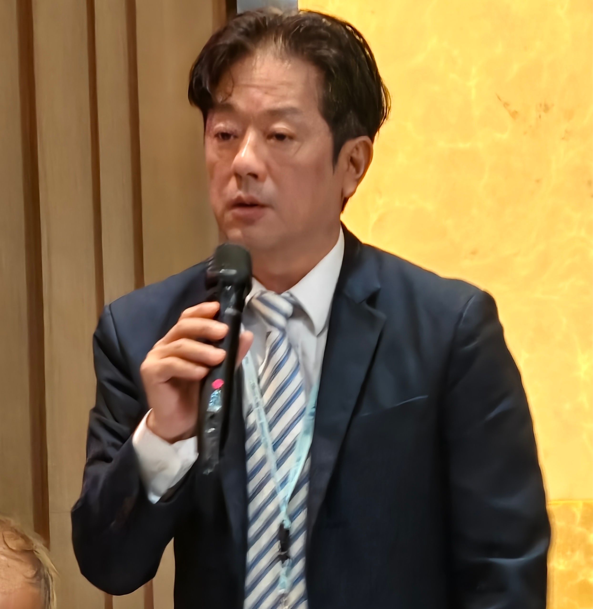 20250611-南山人壽財務長蔡昇豐11日出席南山股東常會。（讀者提供）