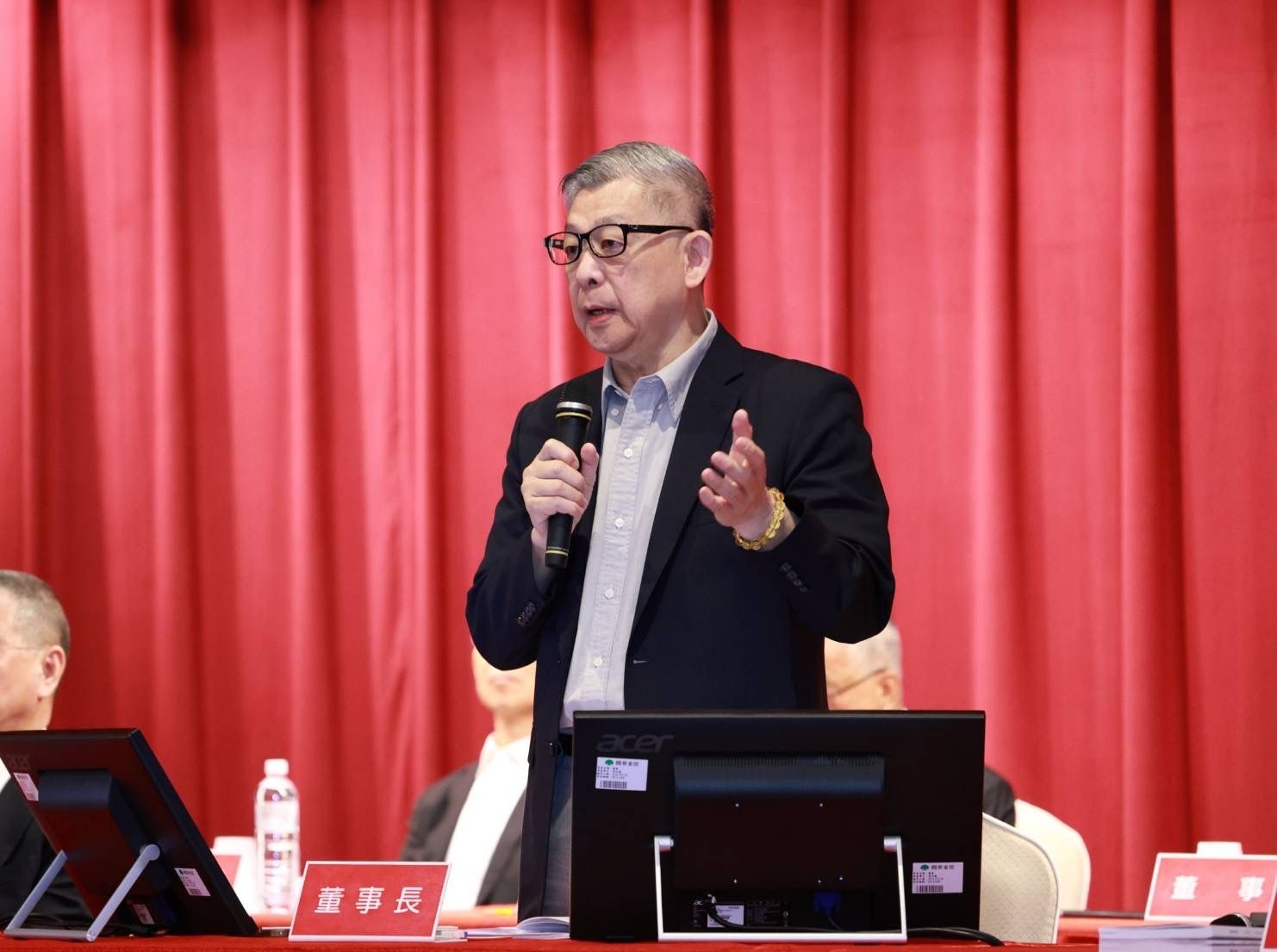 國泰金控董事長蔡宏圖13日表示，美國關稅戰應該會有大家較能接受的結論。（國泰金控提供）