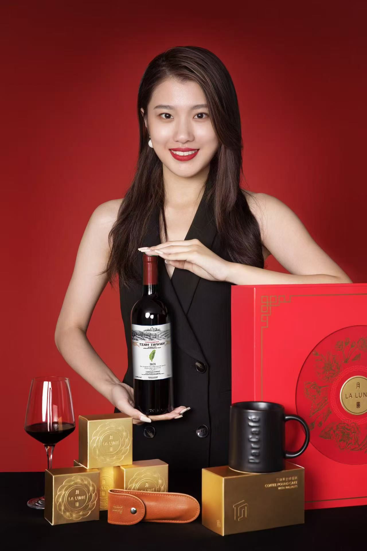 圖九、經過陳釀的紅酒裝瓶之後，行銷於世界各國.