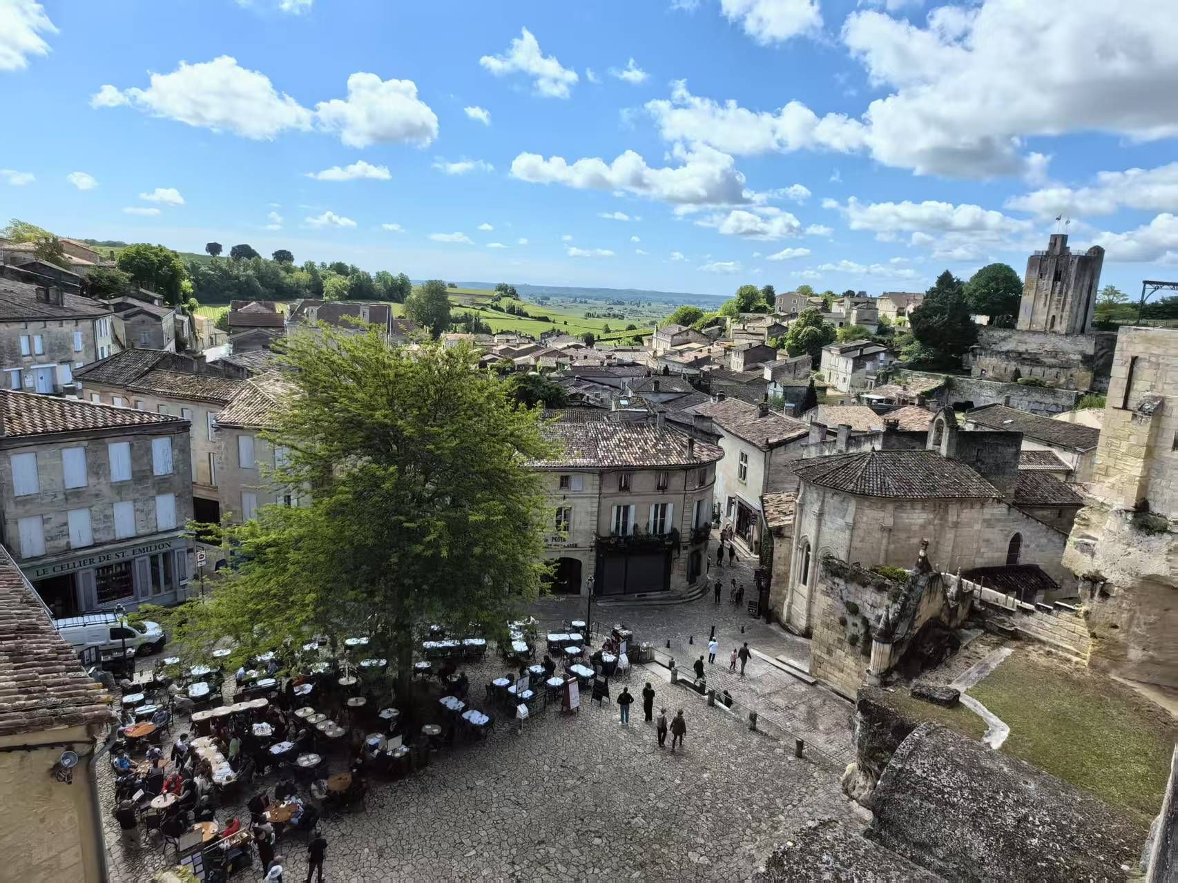 圖二、聯合國教科文組織認證的千年歷史古鎮-法國聖艾美隆(Saint Emilion)著名葡萄酒產區