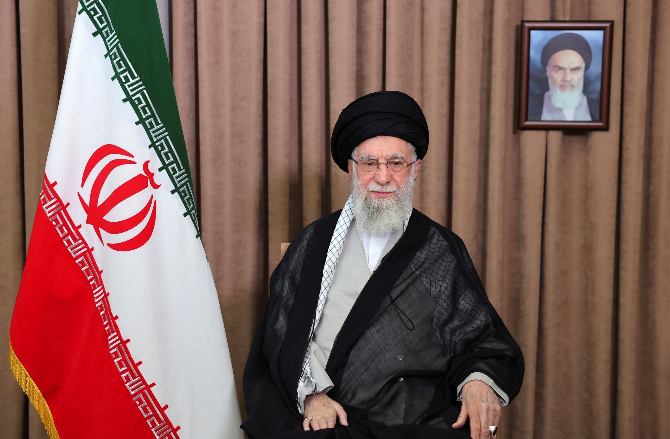 イランの最高指導者ハメネイ師（Ayatollah Ali Khamenei）。（AP通信）