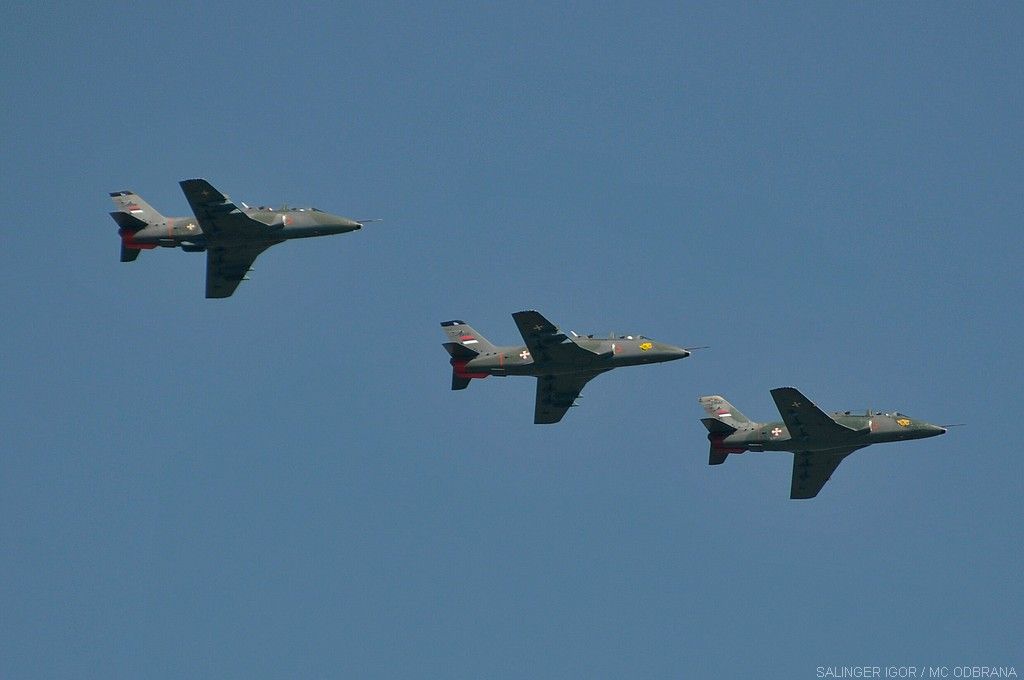 塞爾維亞現役的自製J-22 Orao攻擊機。（翻攝自塞爾維亞國防部）