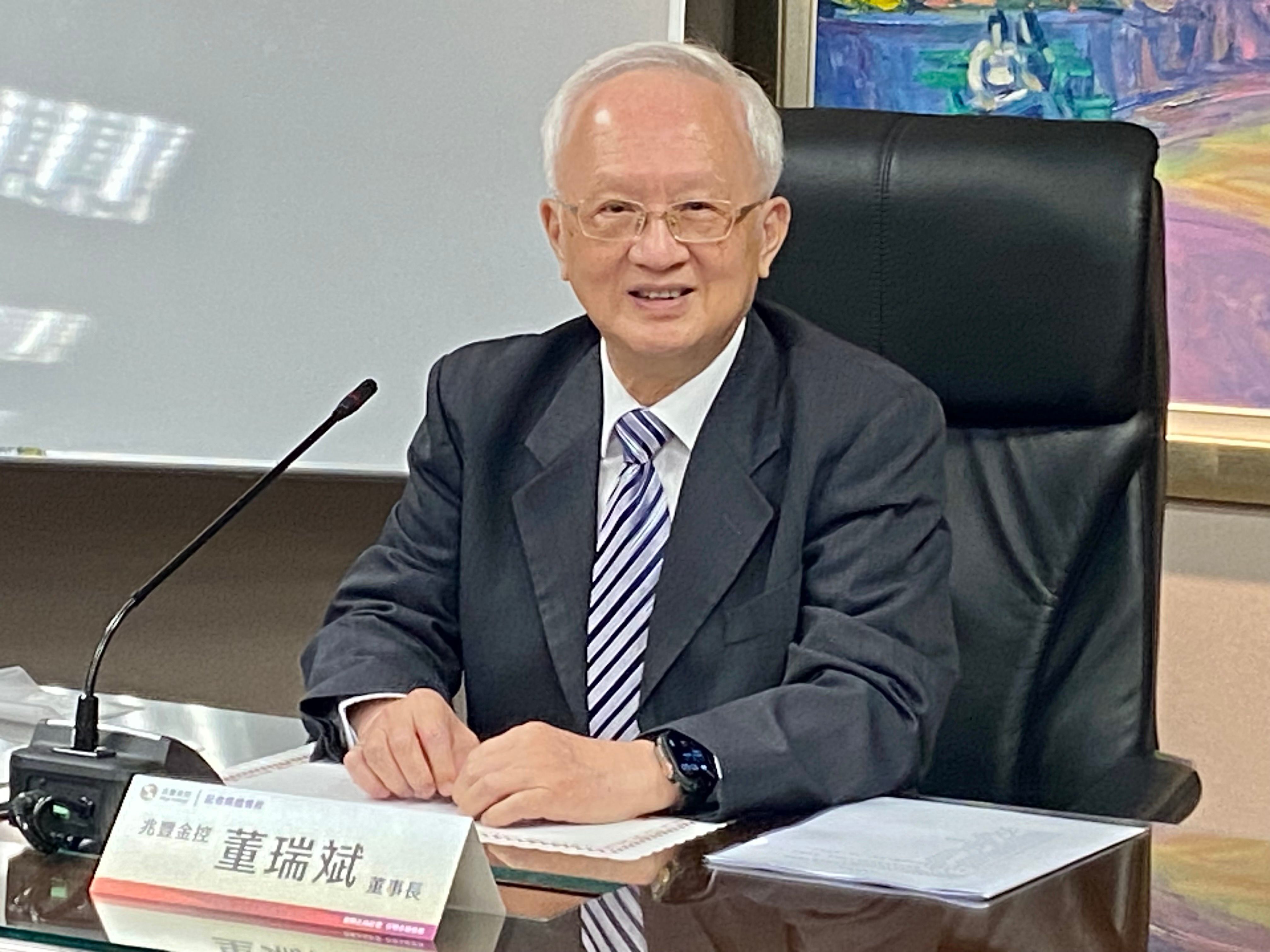 20250625－兆豐金控董事長董瑞斌20日於股東會後與媒體聯訪。（陳怡慈攝）