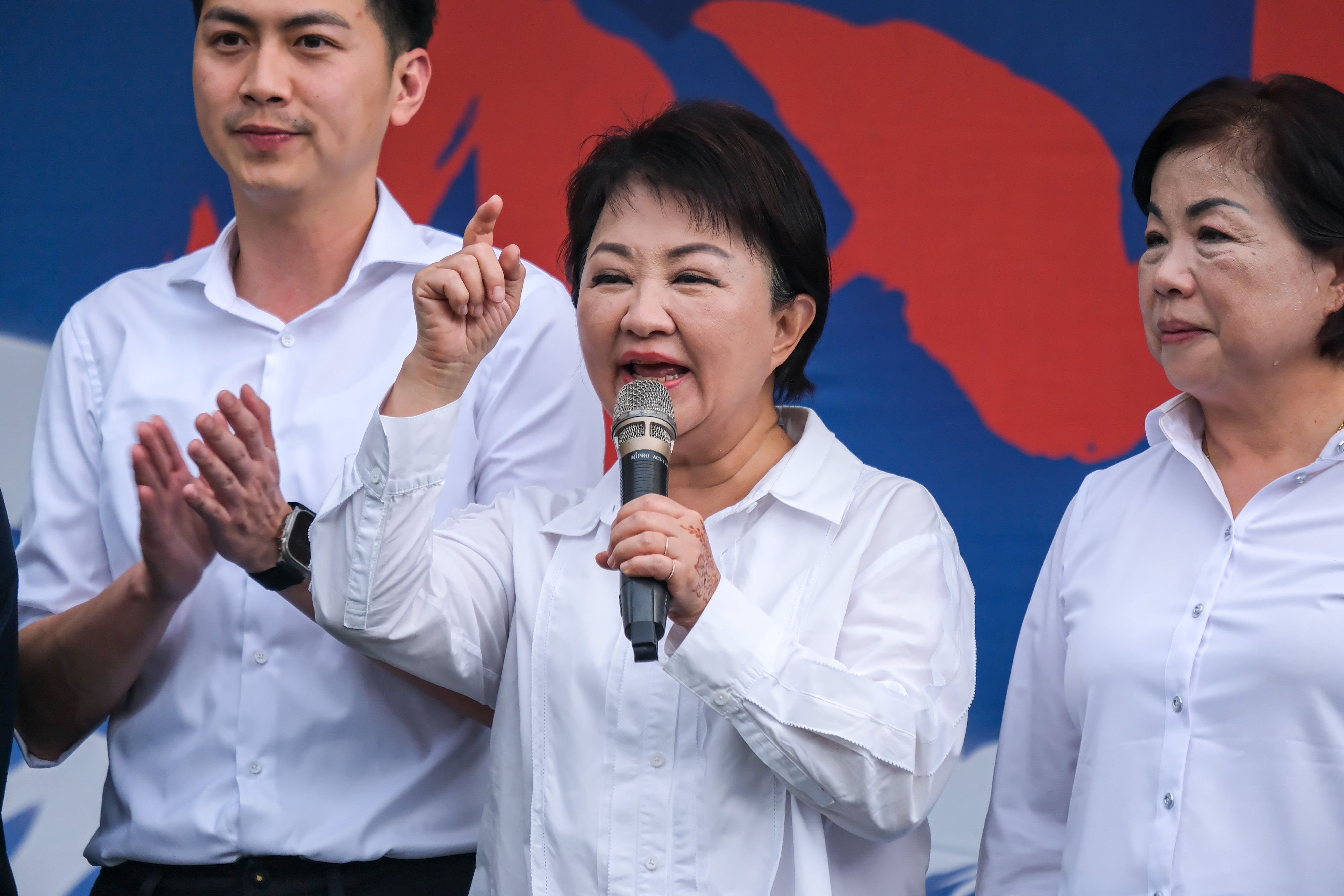 20250621-北北基反惡罷團結大會21日於榮星花園登場，圖為台中市長盧秀燕。（劉偉宏攝）