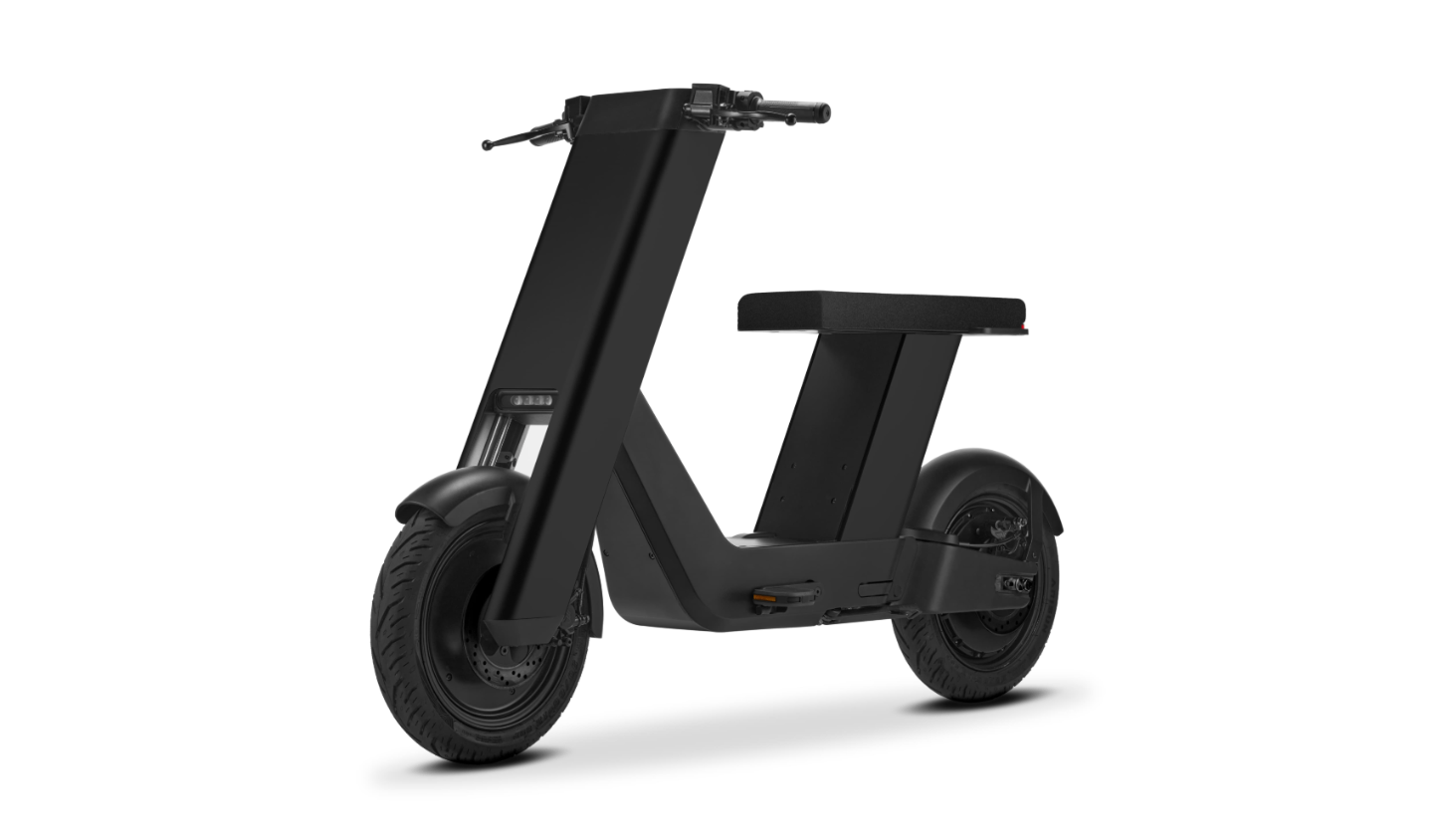 黑色 Olto 電動自行車