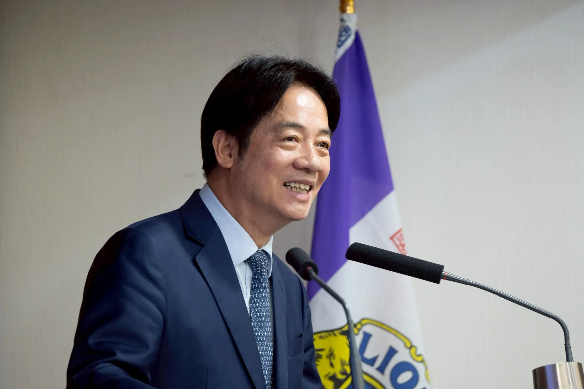 20250701-總統賴清德赴國際獅子會，出席「團結國家十講」第四講。（總統府提供）