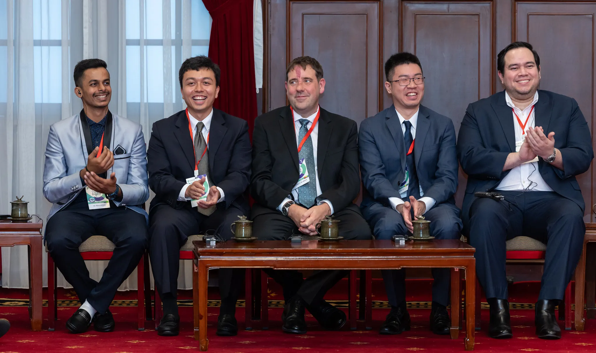 20250705-総統頼清徳7月1日2025台湾海洋国際フォーラムに参加するフィリピン国家安全保障会議副秘書長ミッシェル・アンドレ・P・デル・ロサリオ（右一）も参加。（総統府提供）