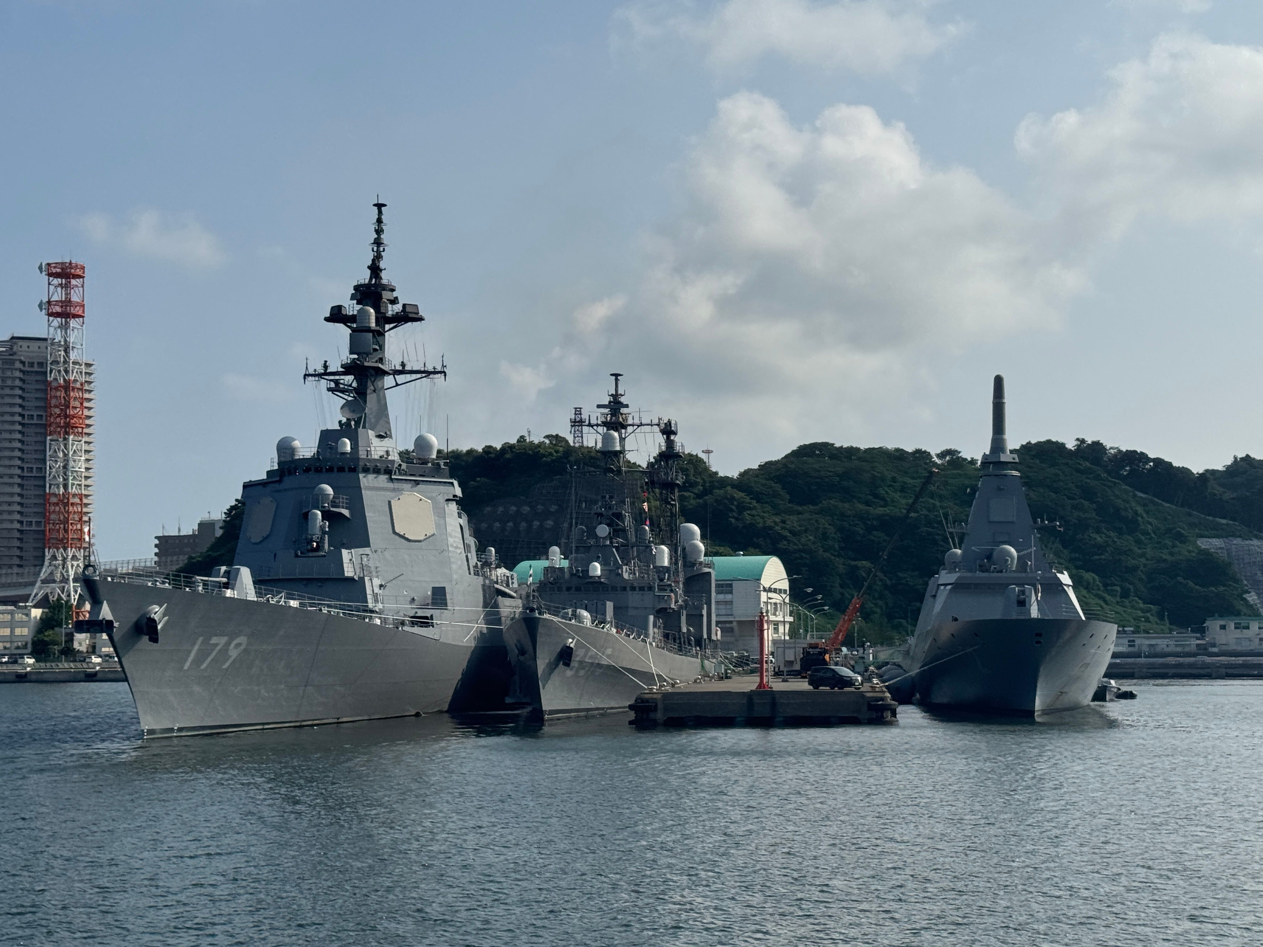 20250710-179摩耶神盾、3515練習艦。（黃信維撮影）