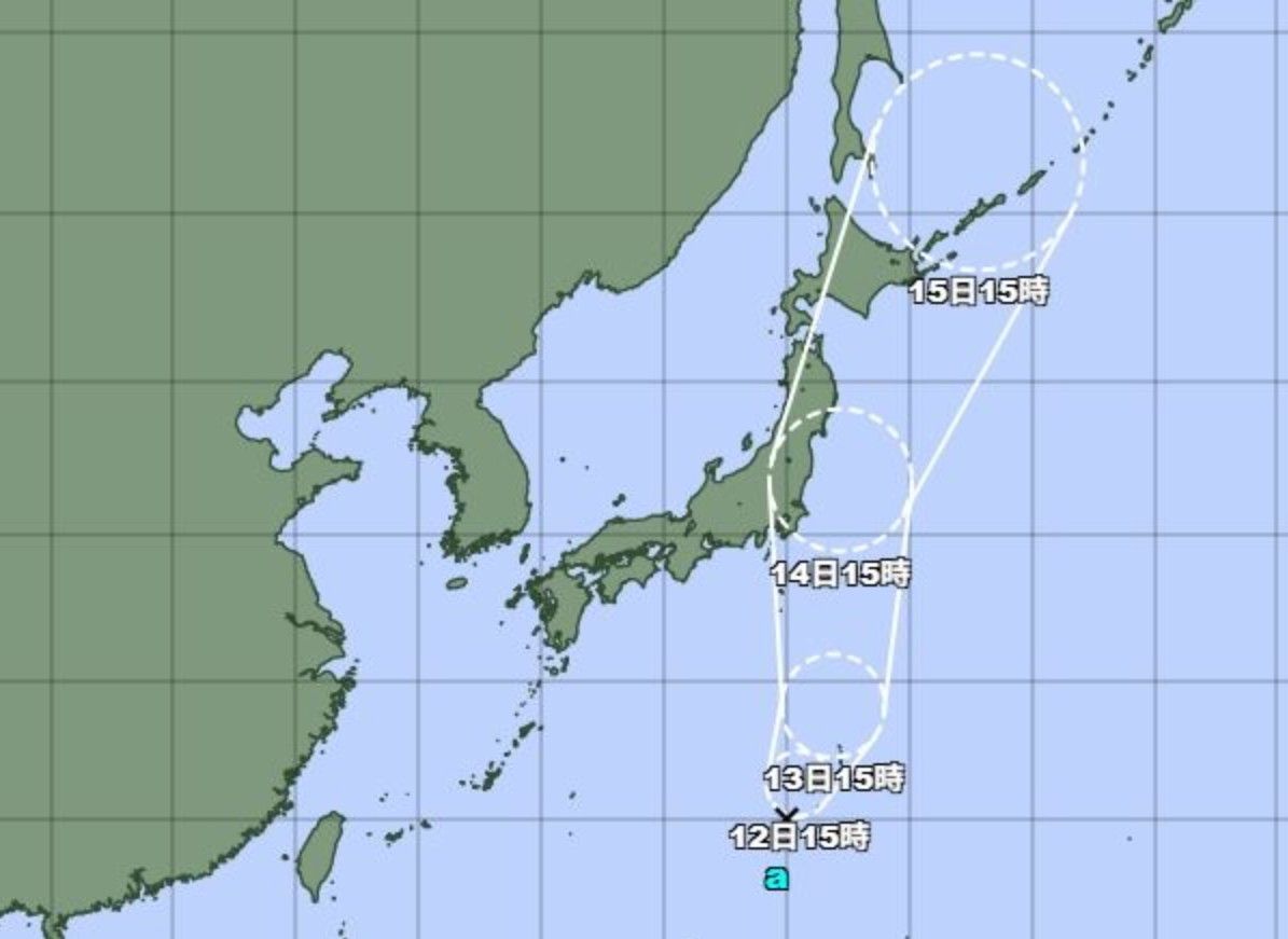 日本東南方海面恐有颱風生成。（圖／日本氣象廳）